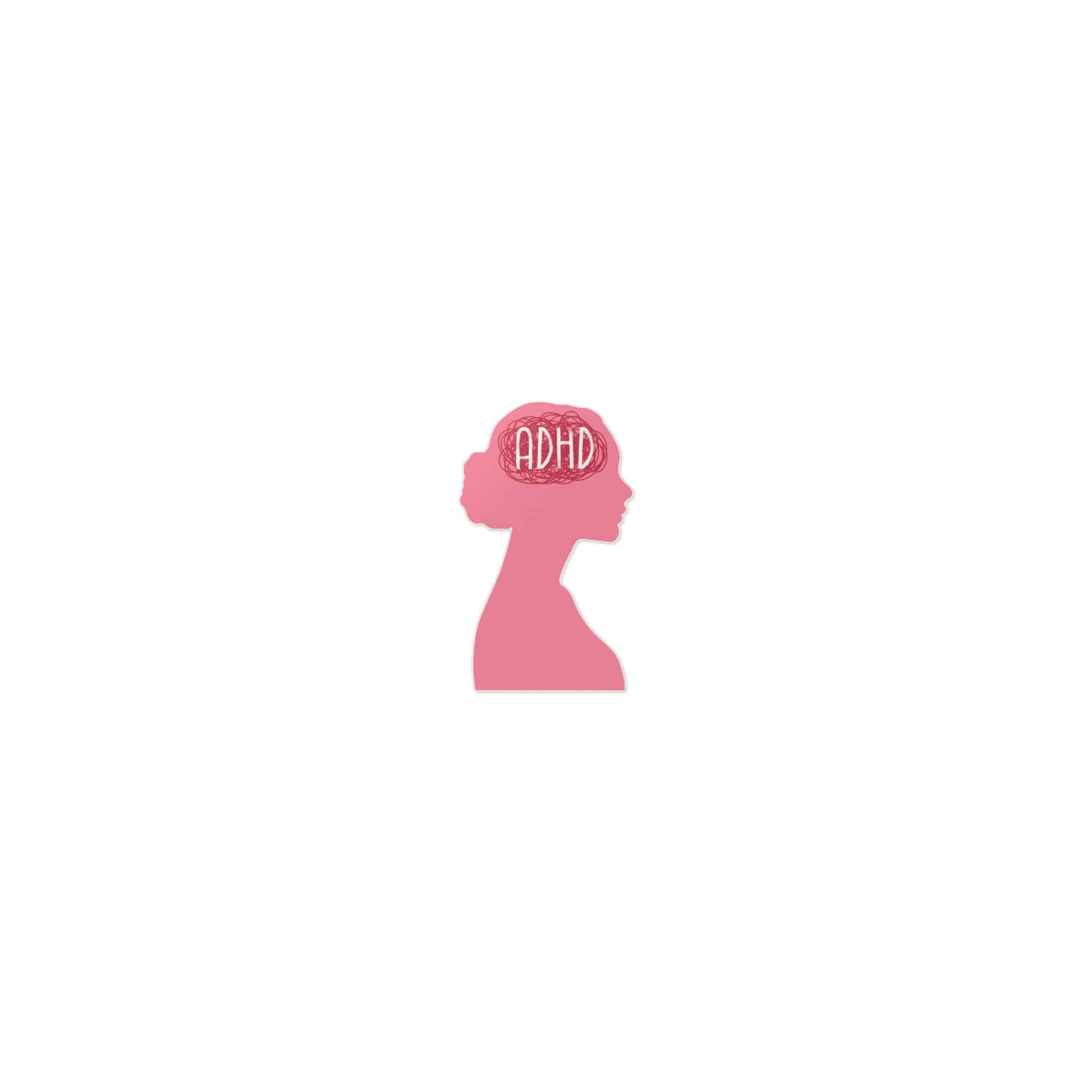 Woman Adhd Die Cut Stickers Dtf - Image 17