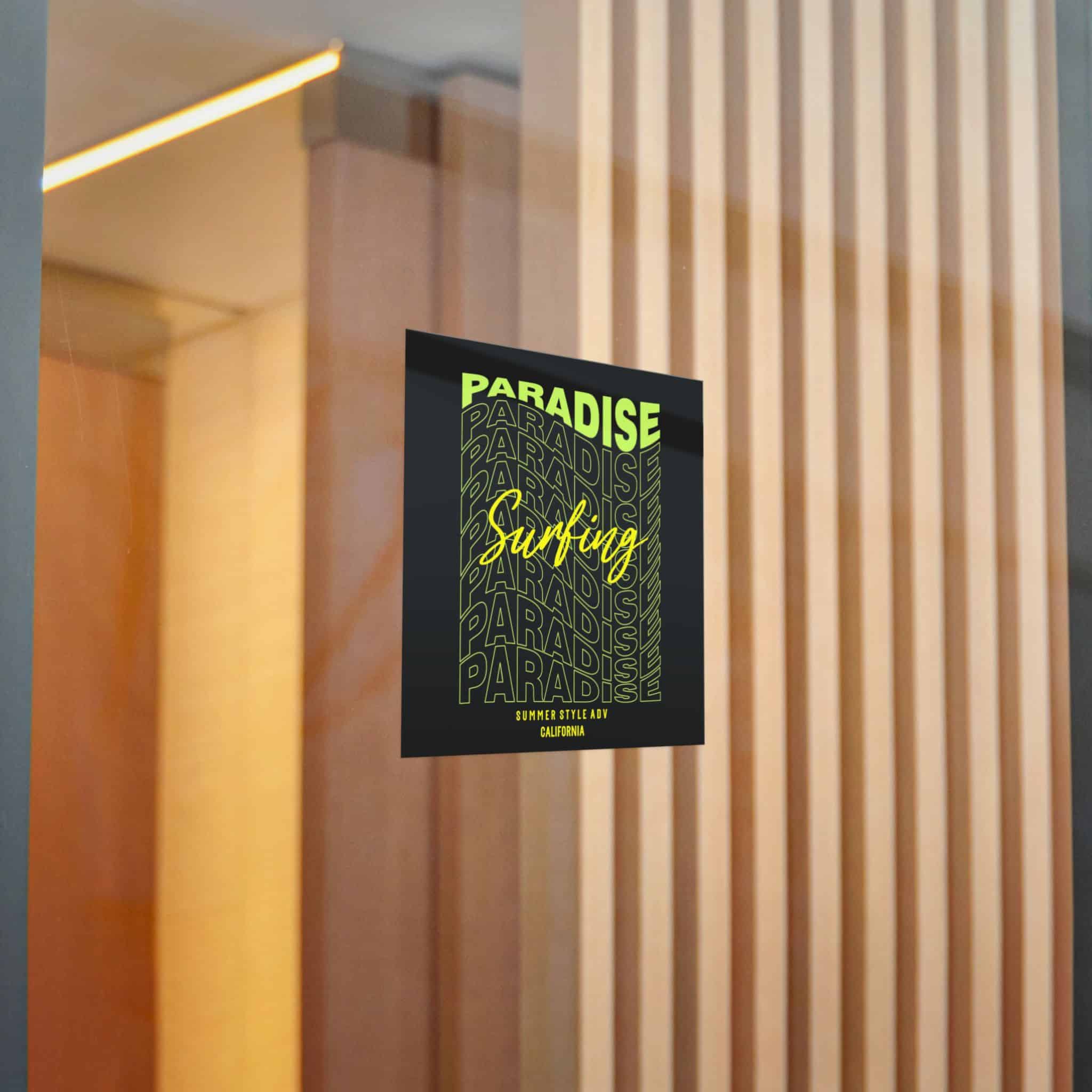 Paradise Surfing Die Cut Stickers Dtf - Image 14
