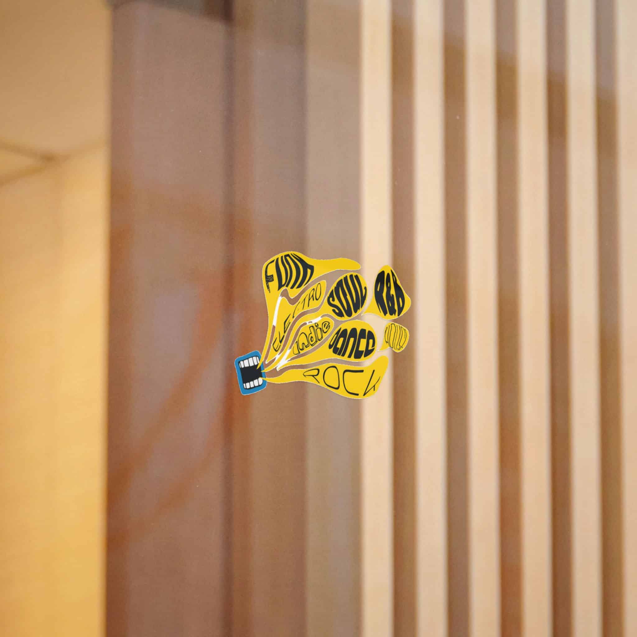 Yellow Object With Word Rock It Die Cut Stickers Dtf - Image 6