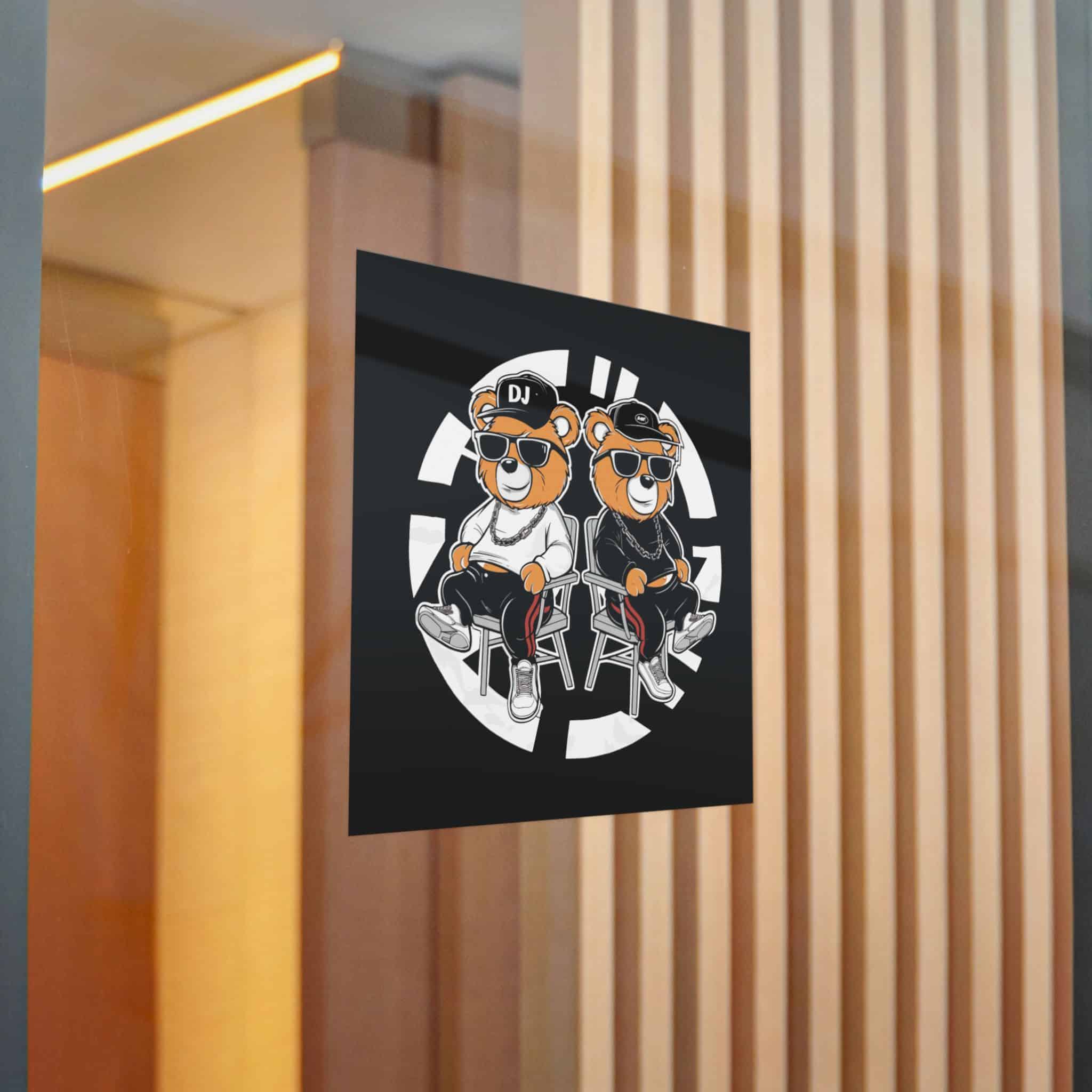 Funny Bear Cartoon T Shirt Design Die Cut Stickers Dtf - Image 20