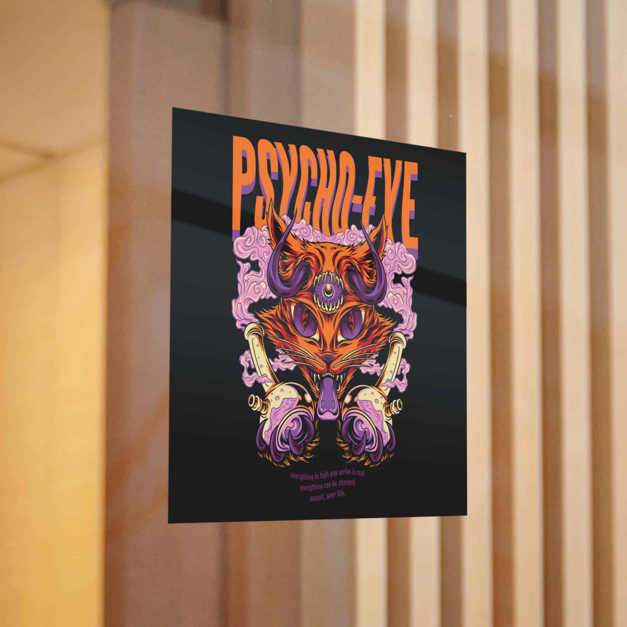 Psycho Eye Die Cut Stickers Dtf - Image 12