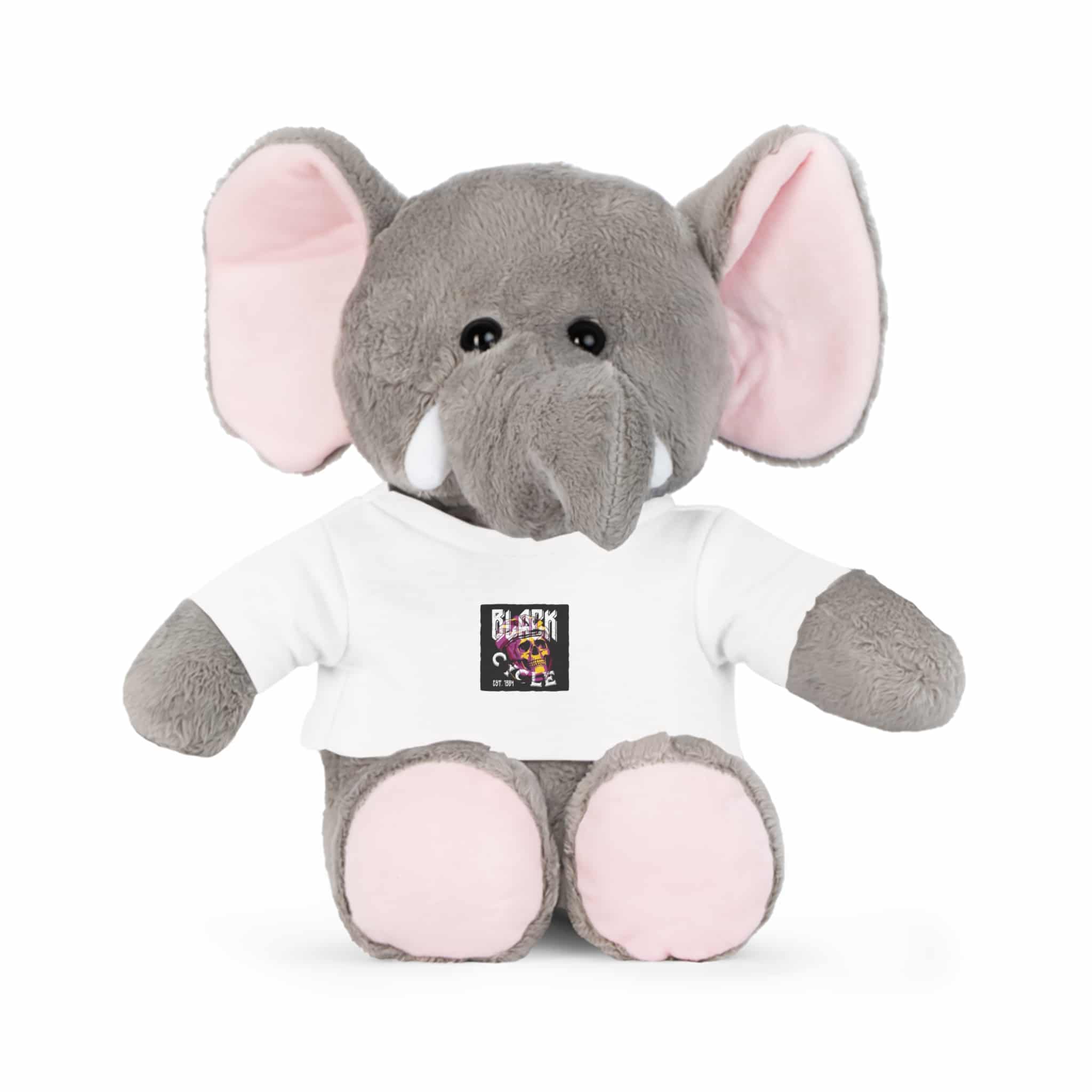 Tshirt Poster Design With Skull Bicycle Helmet Plush Toy With T Shirt - Image 7