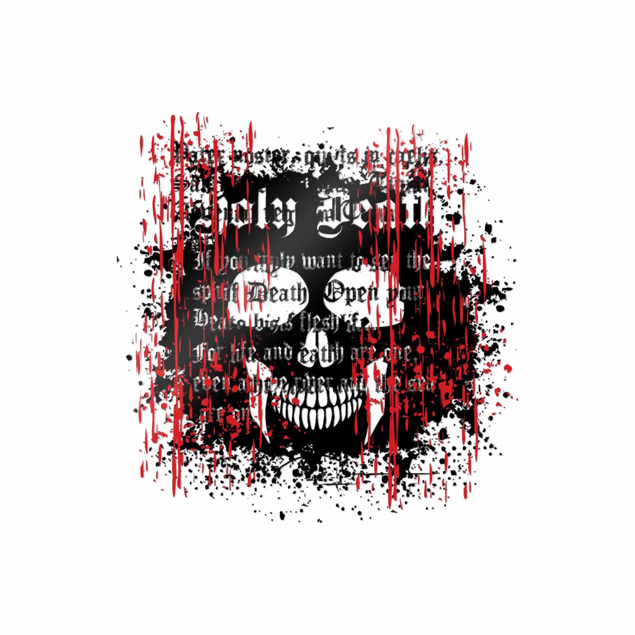 Gothic Sign With Skull Grunge Vintage Design T Shirts (22) Die Cut Stickers Dtf - Image 11