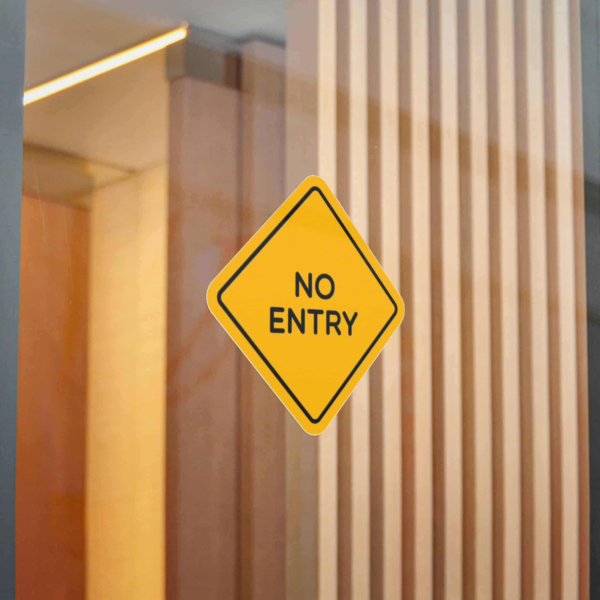 No Entry Die Cut Stickers Dtf - Image 20