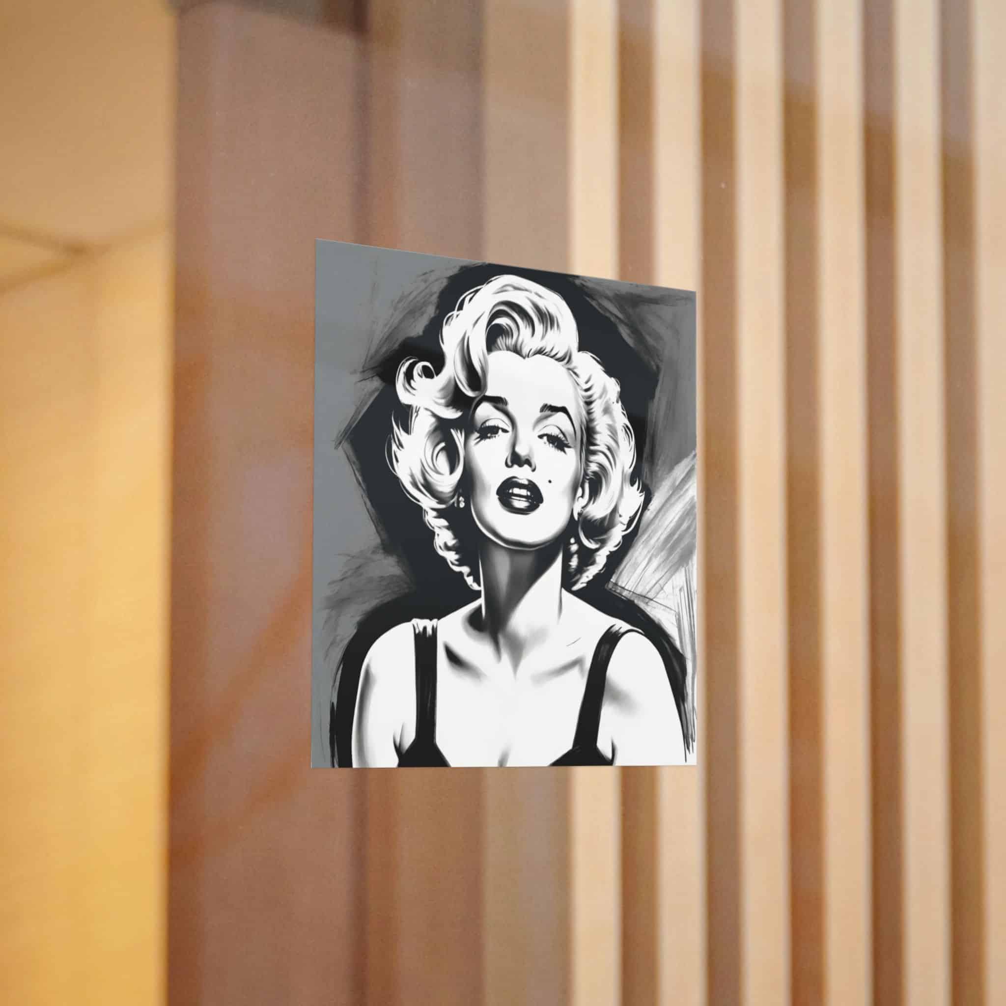 Marilyn Monroe Drawing Die Cut Stickers Dtf - Image 6