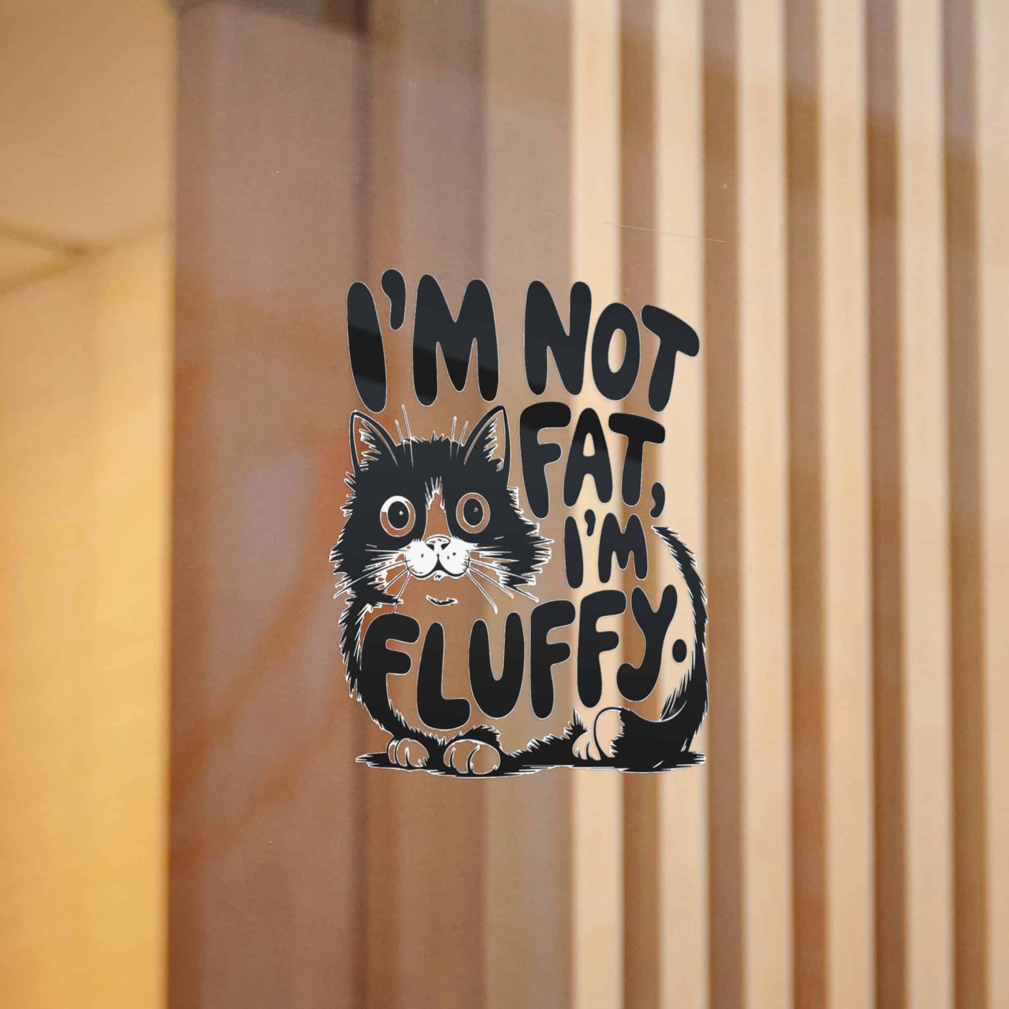 I'm Not Fat I'm Fluffy Die Cut Stickers Dtf - Image 12