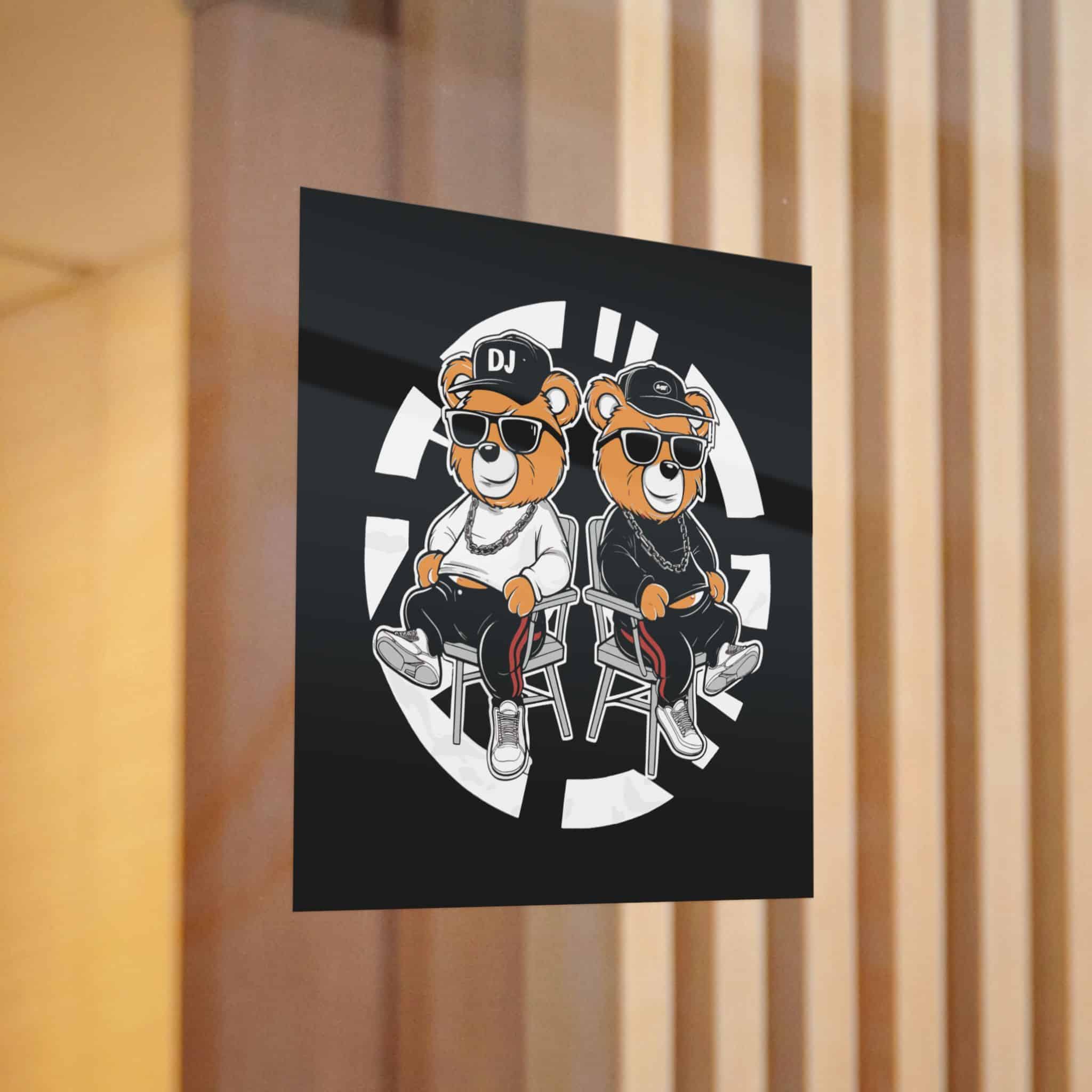 Funny Bear Cartoon T Shirt Design Die Cut Stickers Dtf - Image 12