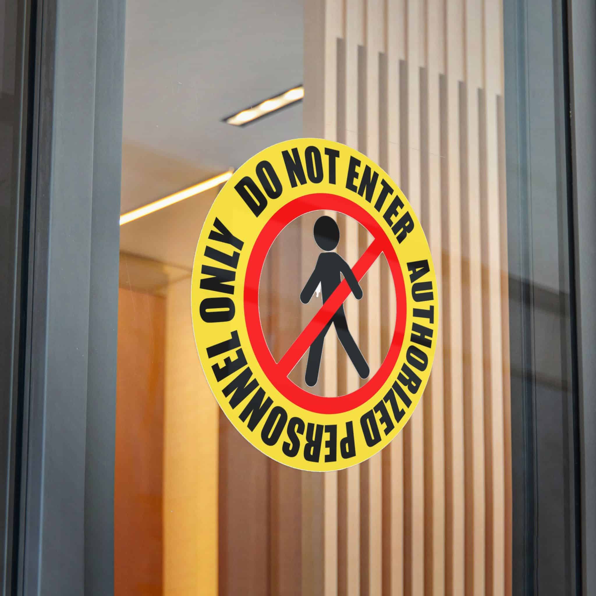 Personnel Only Die Cut Stickers Dtf - Image 32