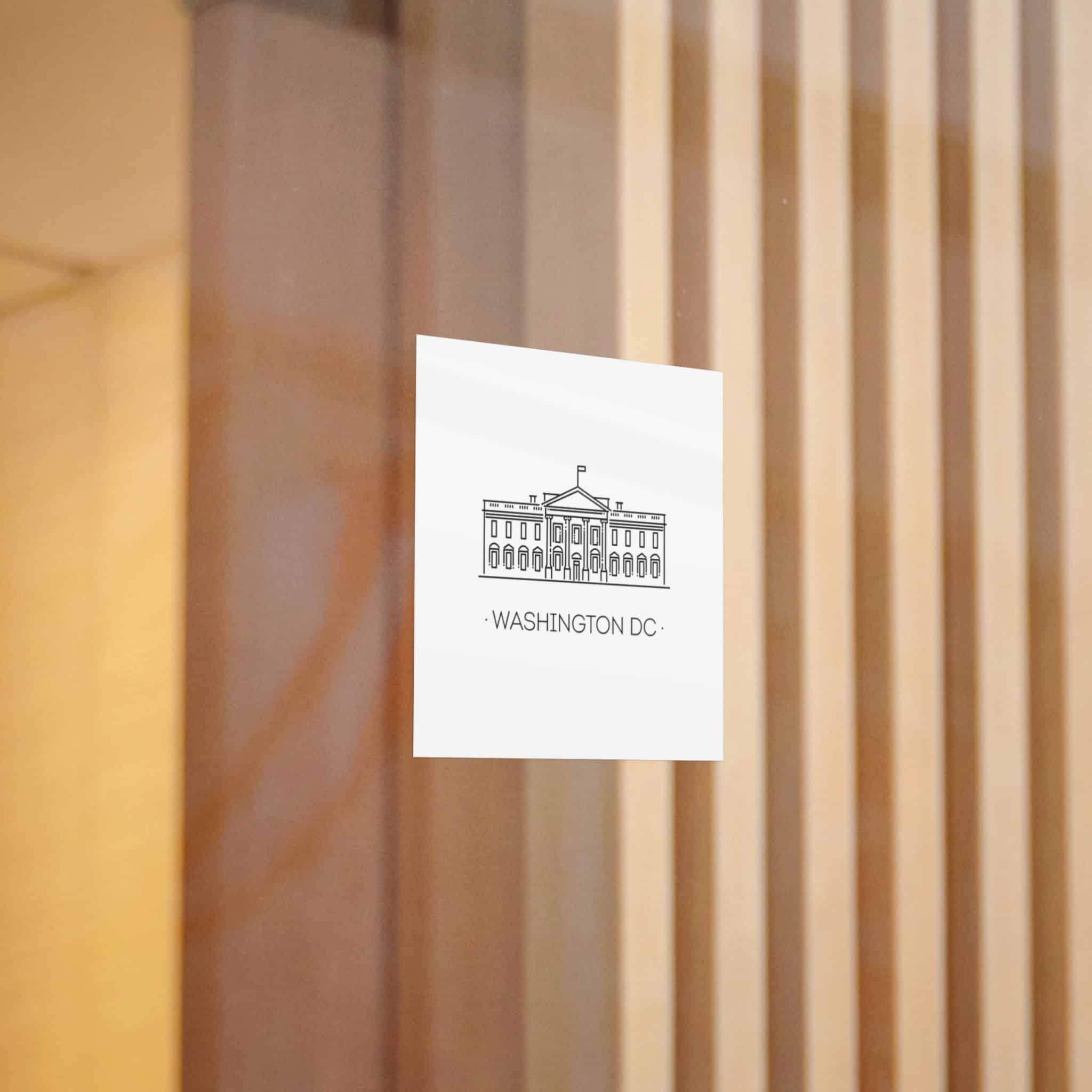 Washington Dc Die Cut Stickers Dtf - Image 10