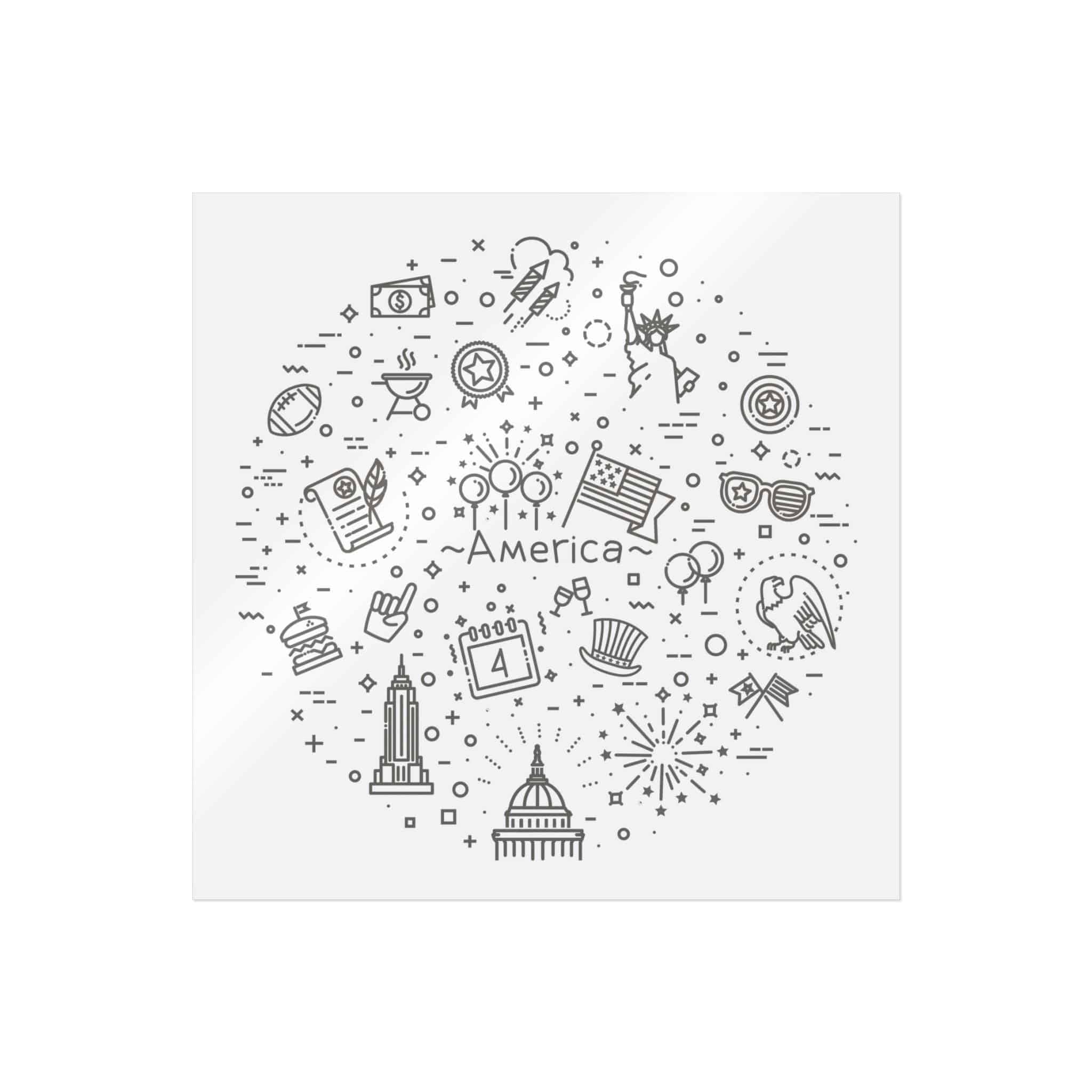 Independence Die Cut Stickers Dtf - Image 13