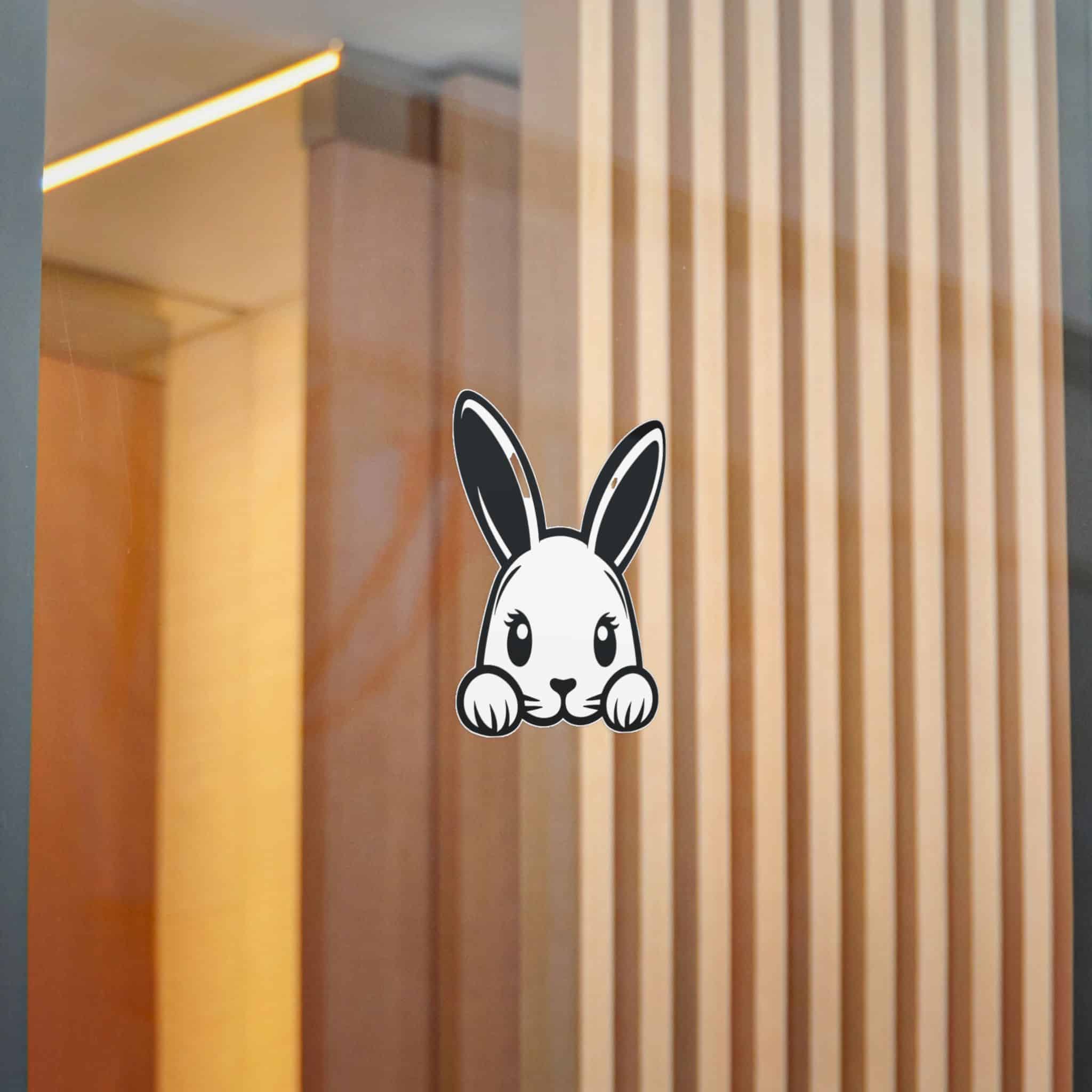 Peeking Rabit Die Cut Stickers Dtf - Image 14
