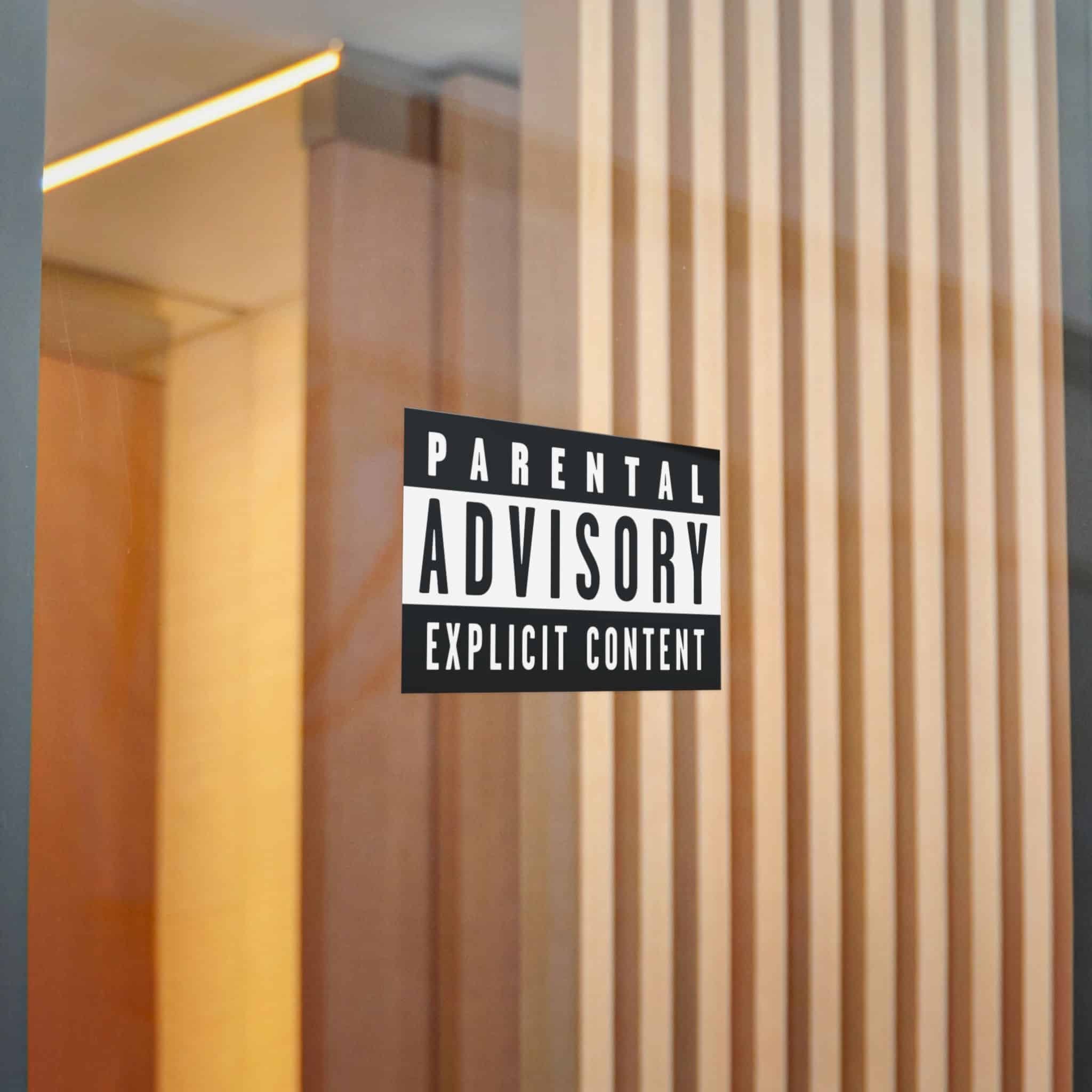 Parental Advisory Explicit Content Logo Vector Copia Die Cut Stickers Dtf - Image 18