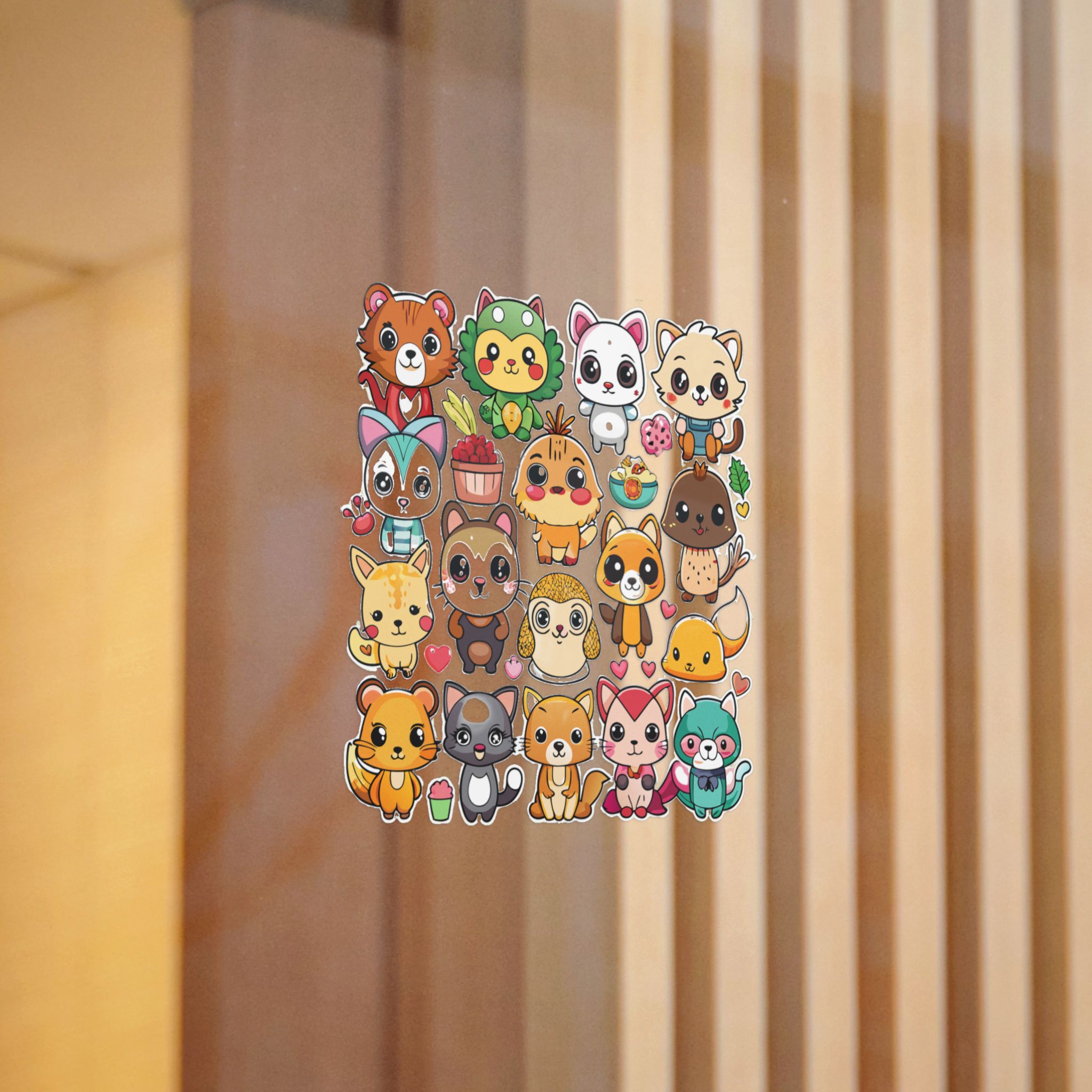 Cute Cartoon Animals With Different Expressions and Poses Die Cut Stickers Dtf - Image 6