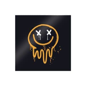 Smiling Die Cut Stickers Dtf