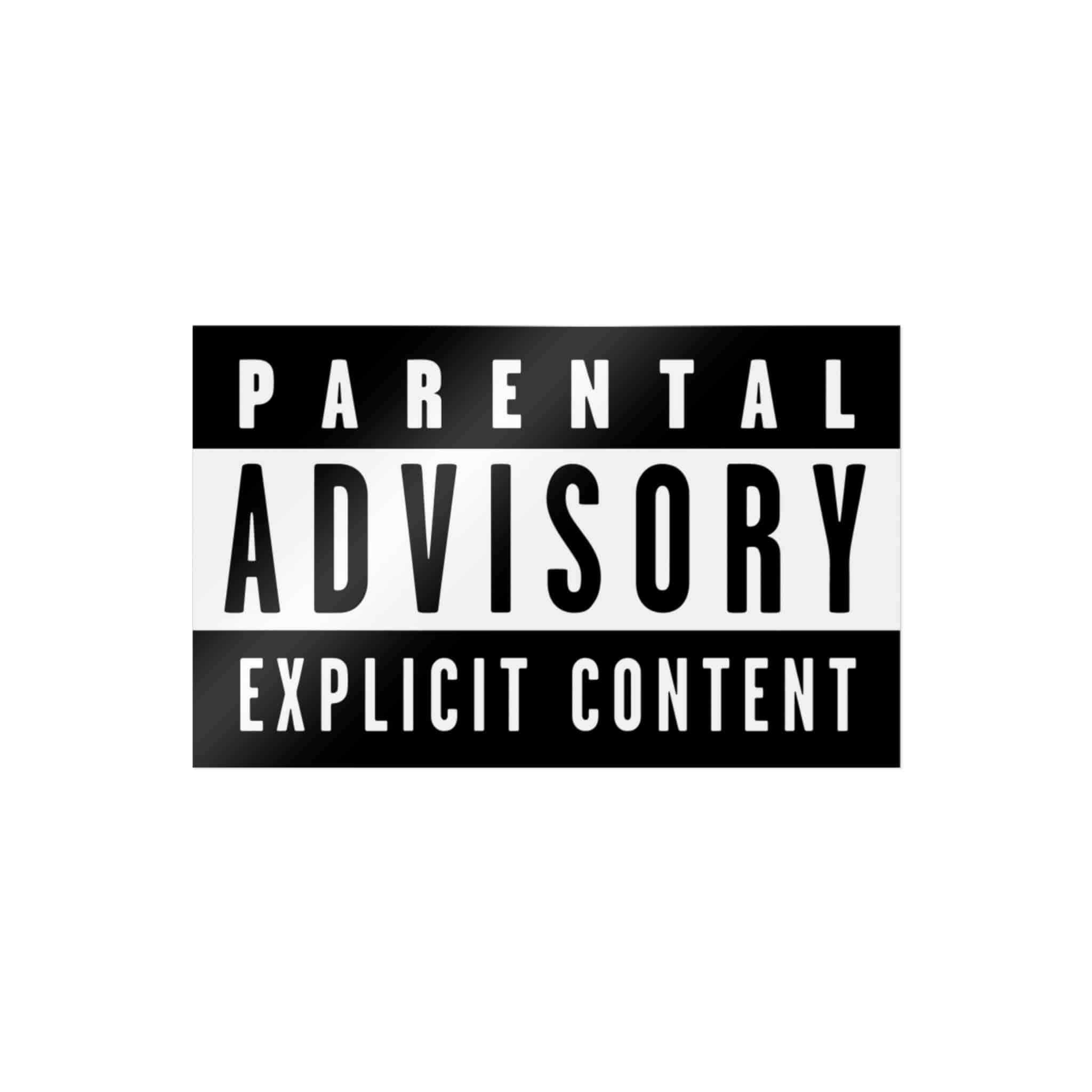 Parental Advisory Explicit Content Logo Vector Copia Die Cut Stickers Dtf - Image 3