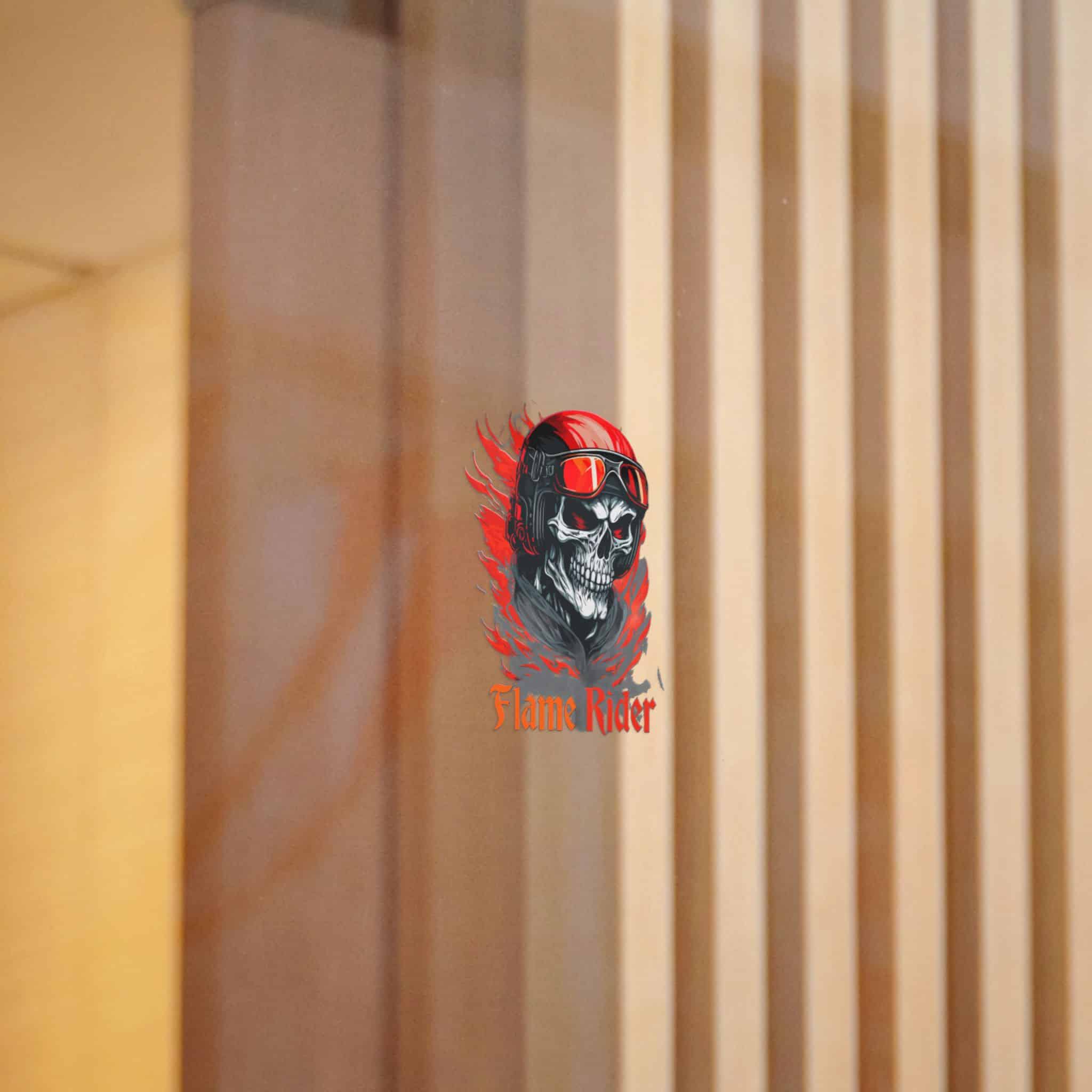 Flame Rider Die Cut Stickers Dtf - Image 10