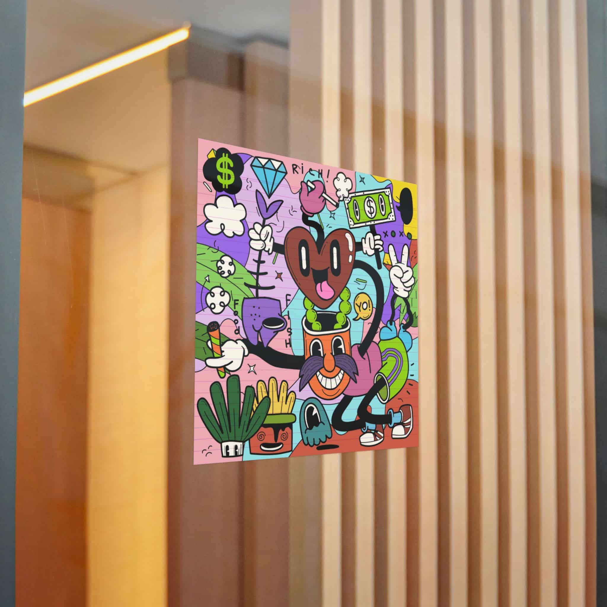 Funny Cute Comic Characters Die Cut Stickers Dtf - Image 20