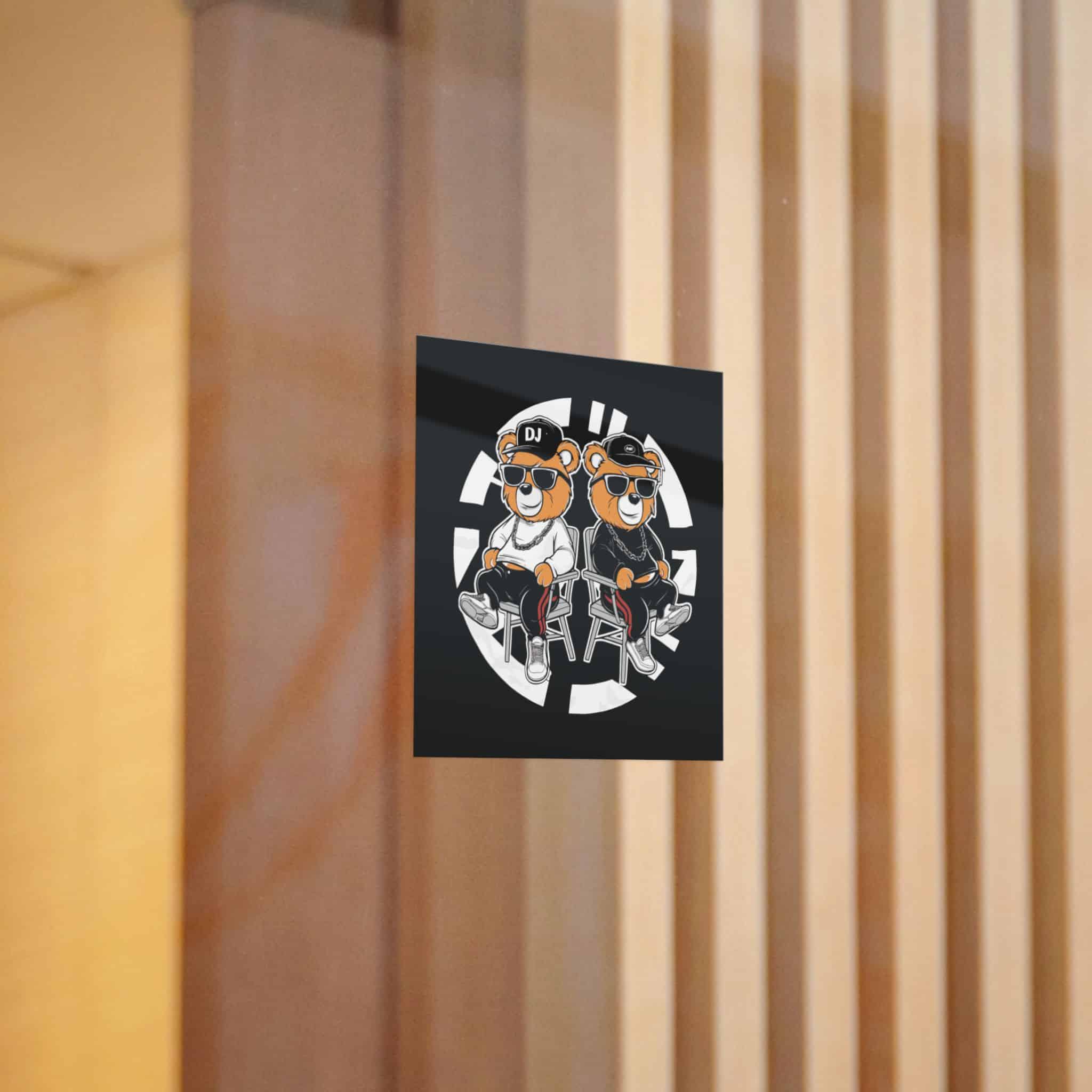Funny Bear Cartoon T Shirt Design Die Cut Stickers Dtf - Image 10