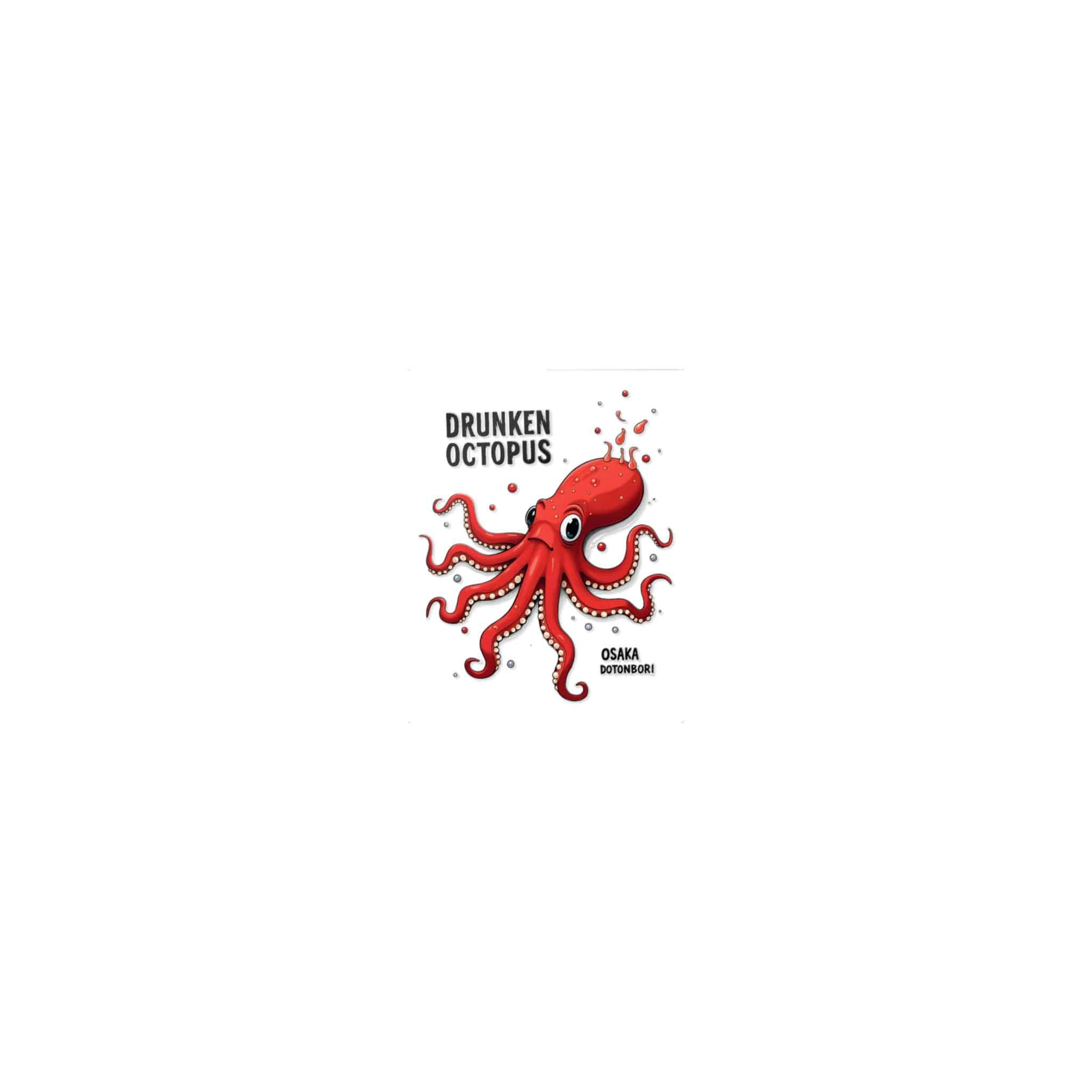 Osaka Drunken Octopus 1 Die Cut Stickers Dtf - Image 17