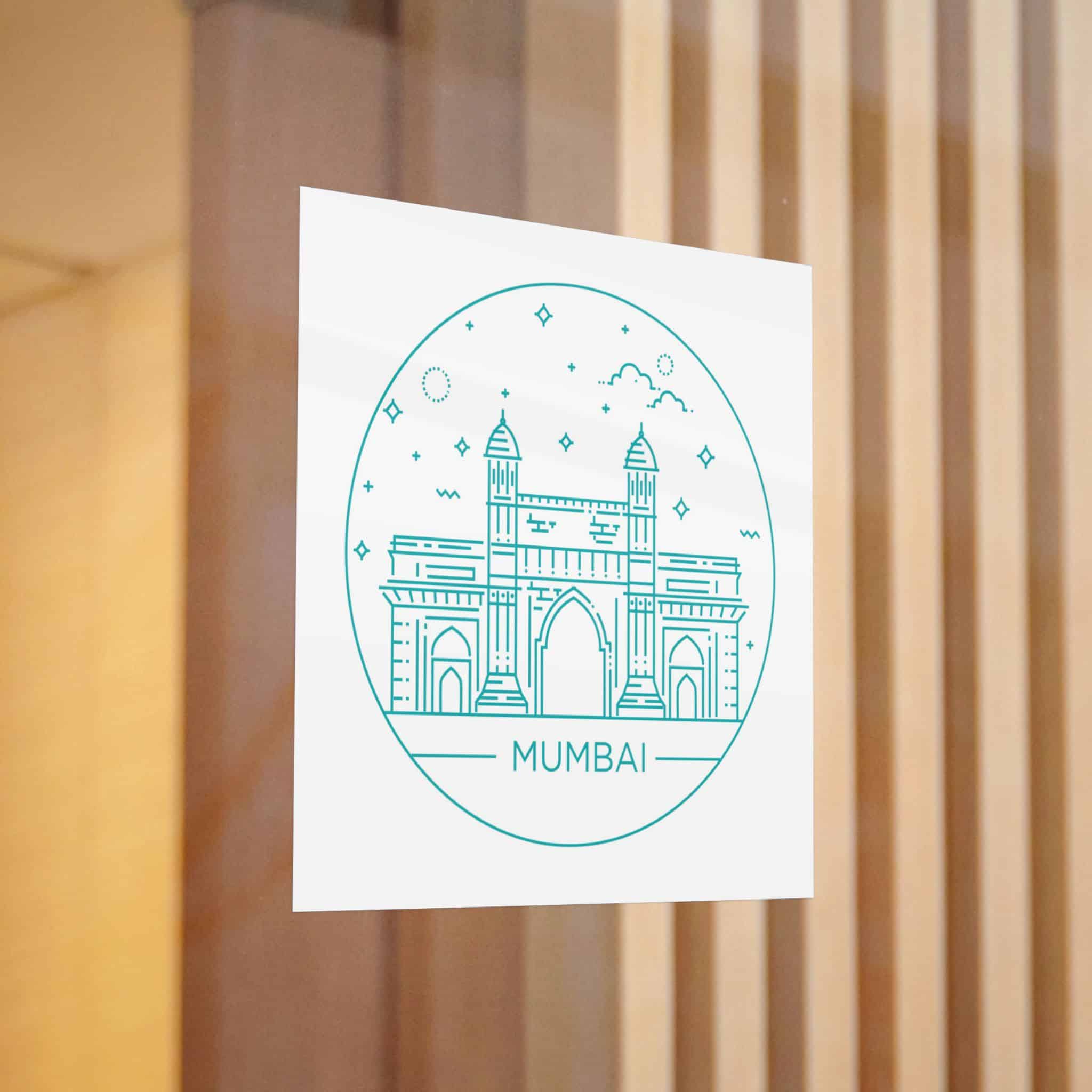 Mumbai Gateway Die Cut Stickers Dtf - Image 12
