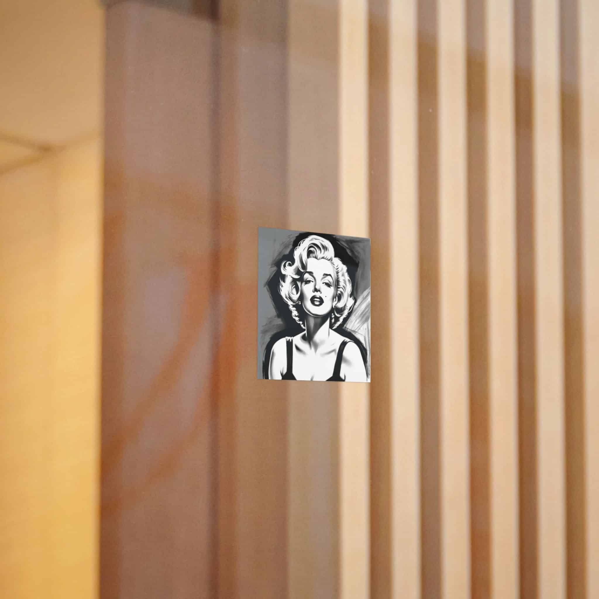 Marilyn Monroe Drawing Die Cut Stickers Dtf - Image 8