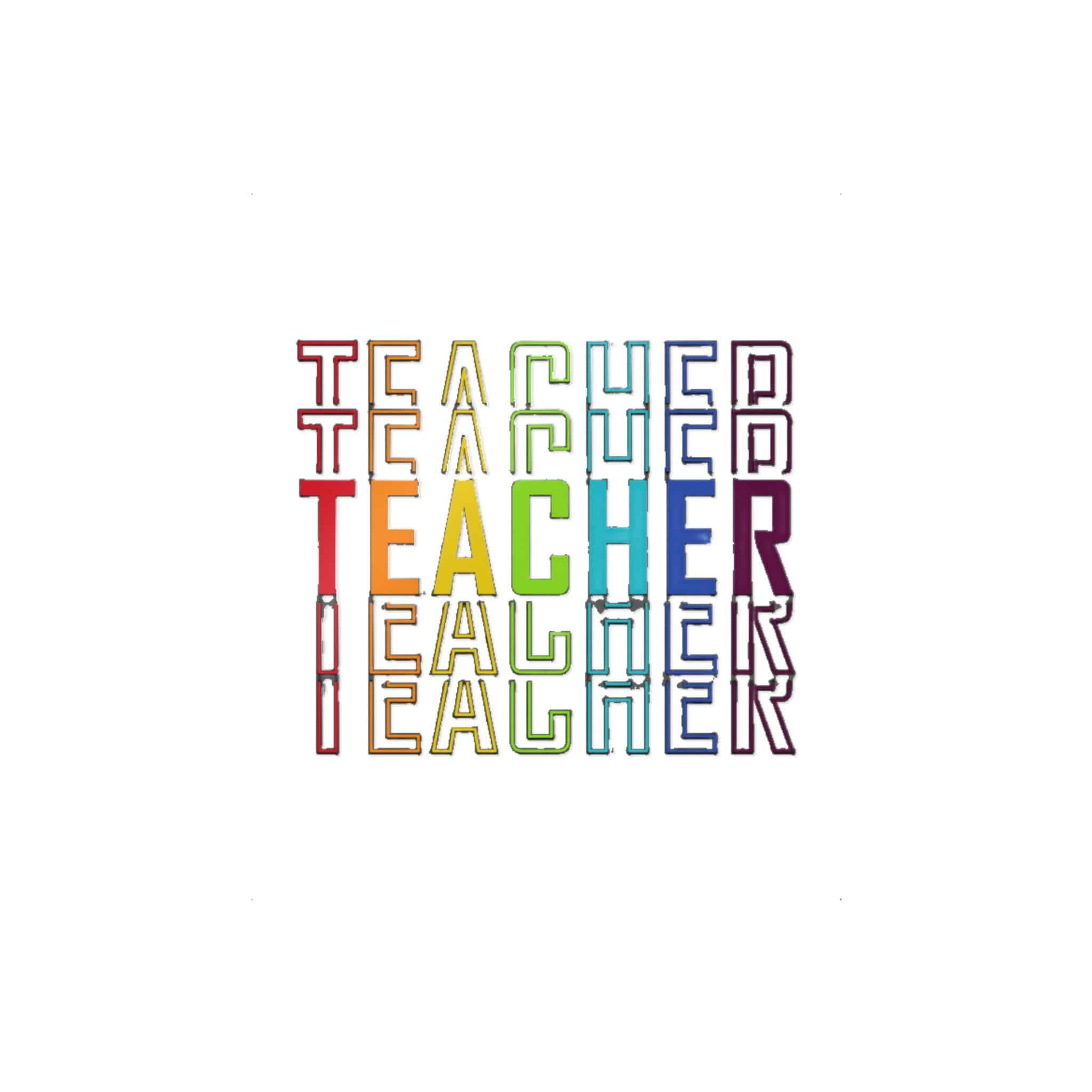 Teacher Die Cut Stickers Dtf - Image 3