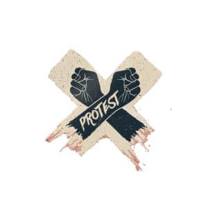 Protest Die Cut Stickers Dtf