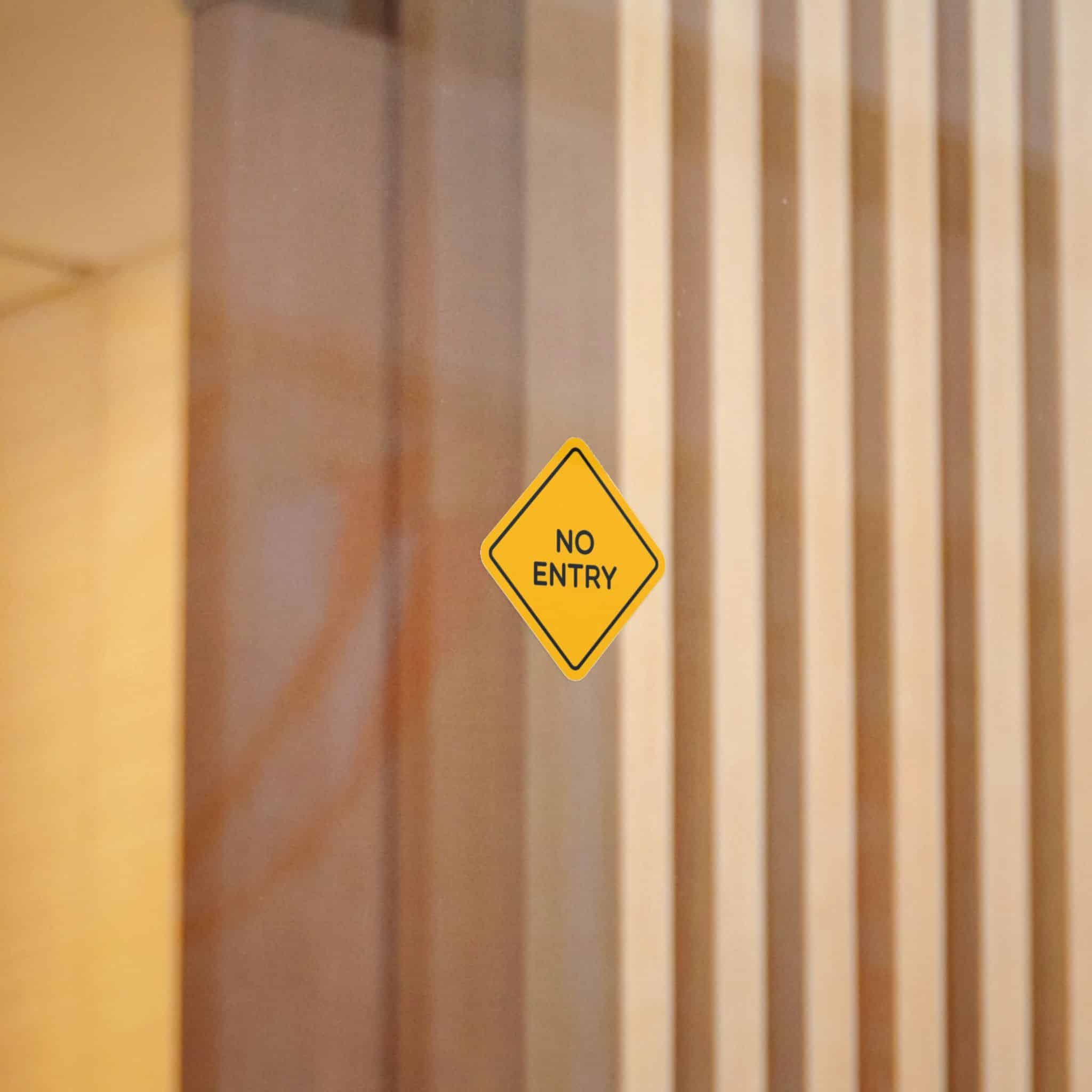No Entry Die Cut Stickers Dtf - Image 8