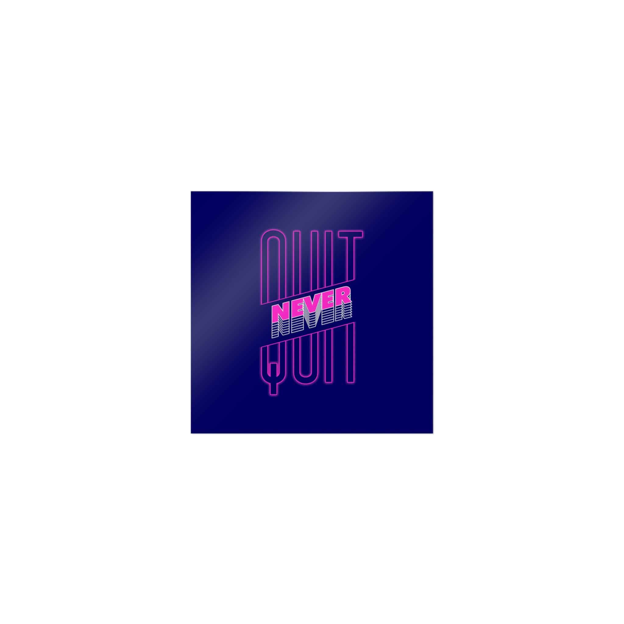 Never Quite Slogan Simple Vintage Fashion Die Cut Stickers Dtf - Image 9