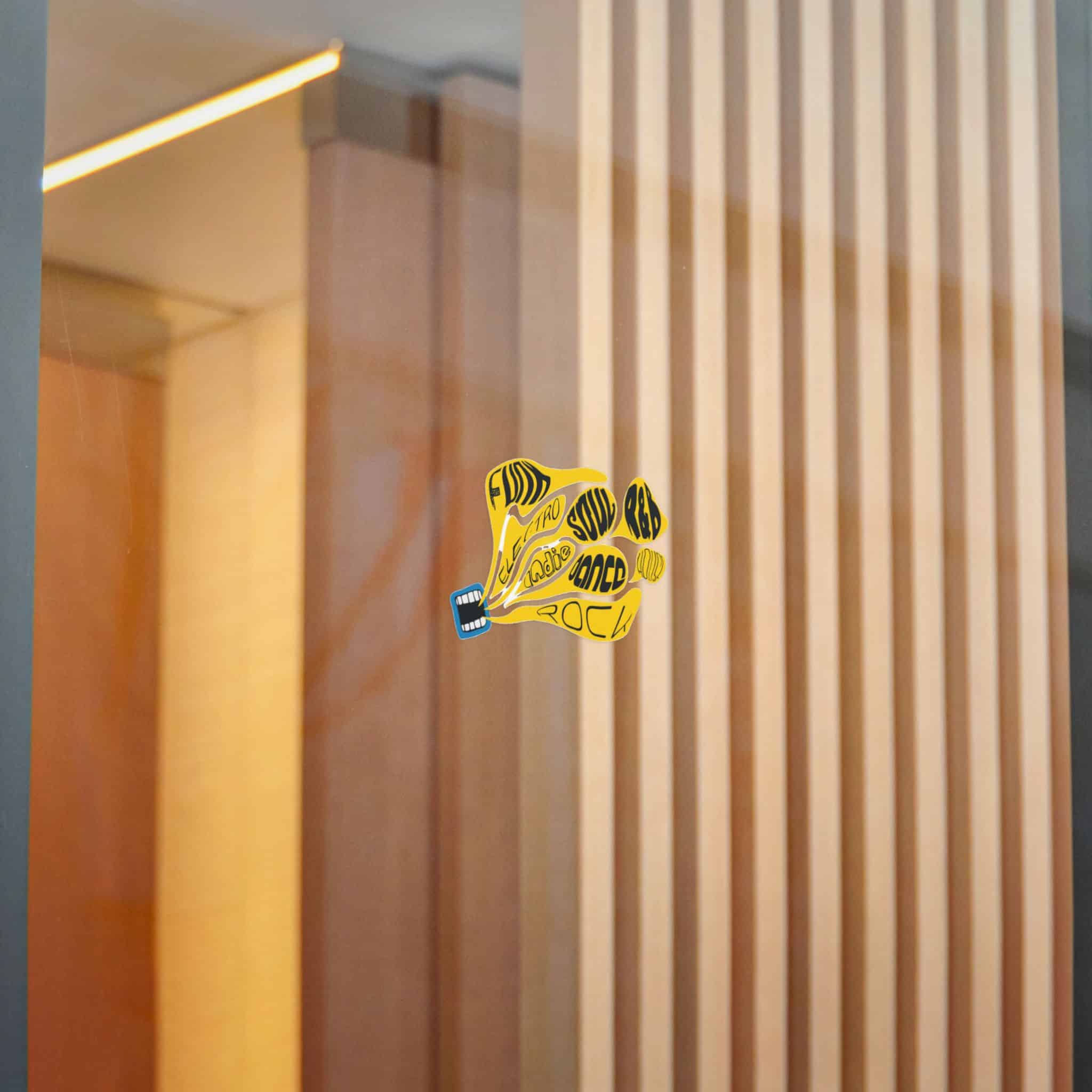 Yellow Object With Word Rock It Die Cut Stickers Dtf - Image 14