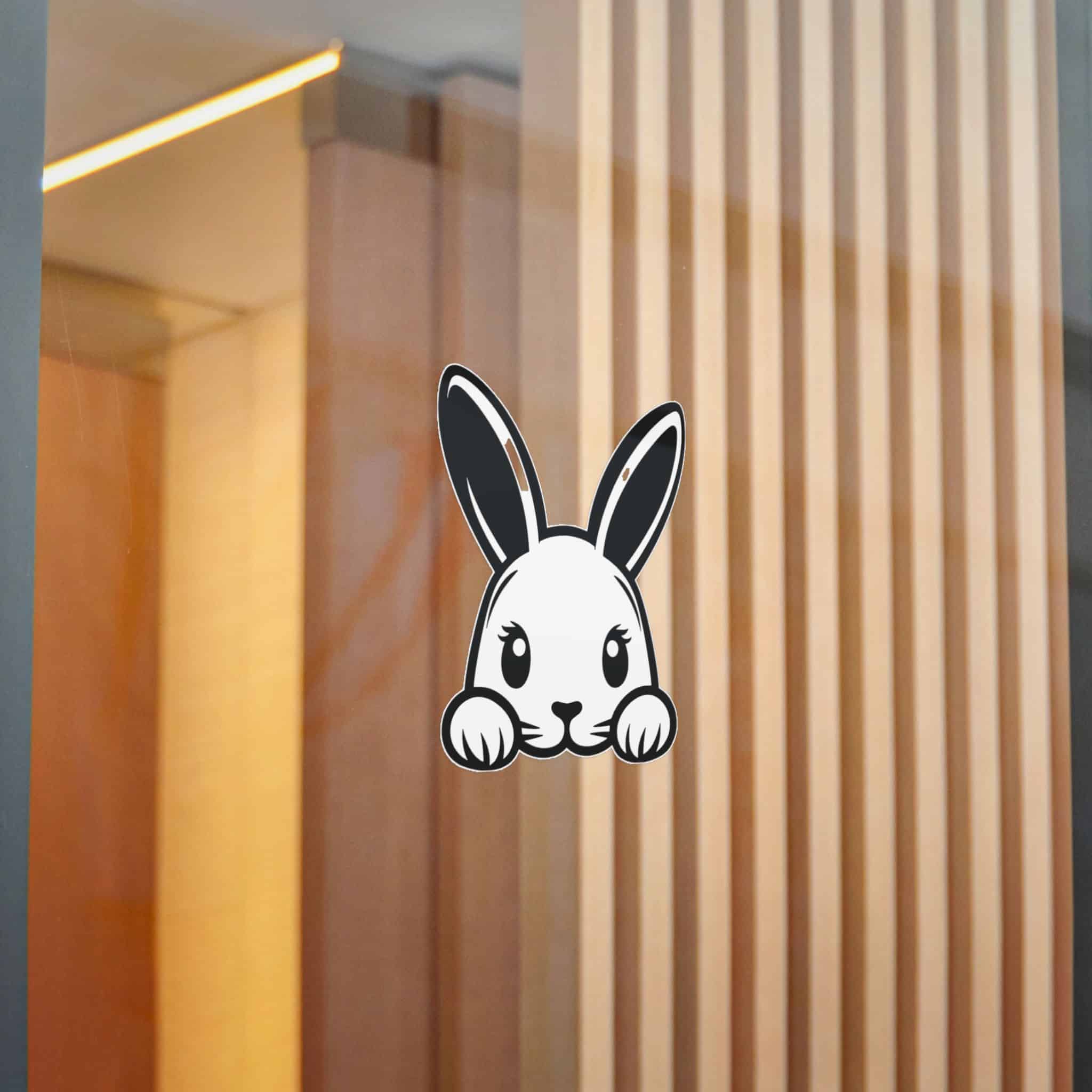 Peeking Rabit Die Cut Stickers Dtf - Image 16