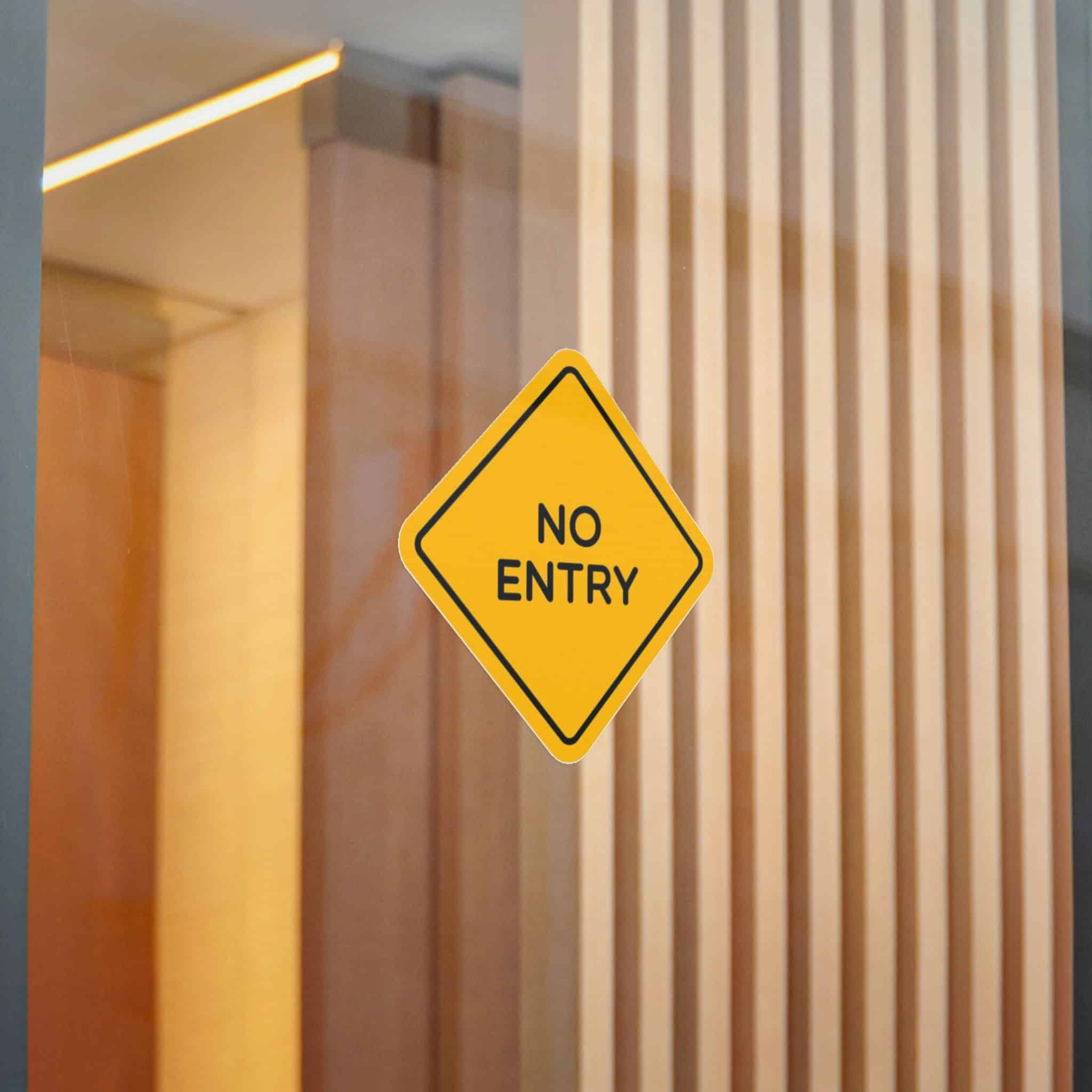 No Entry Die Cut Stickers Dtf - Image 16