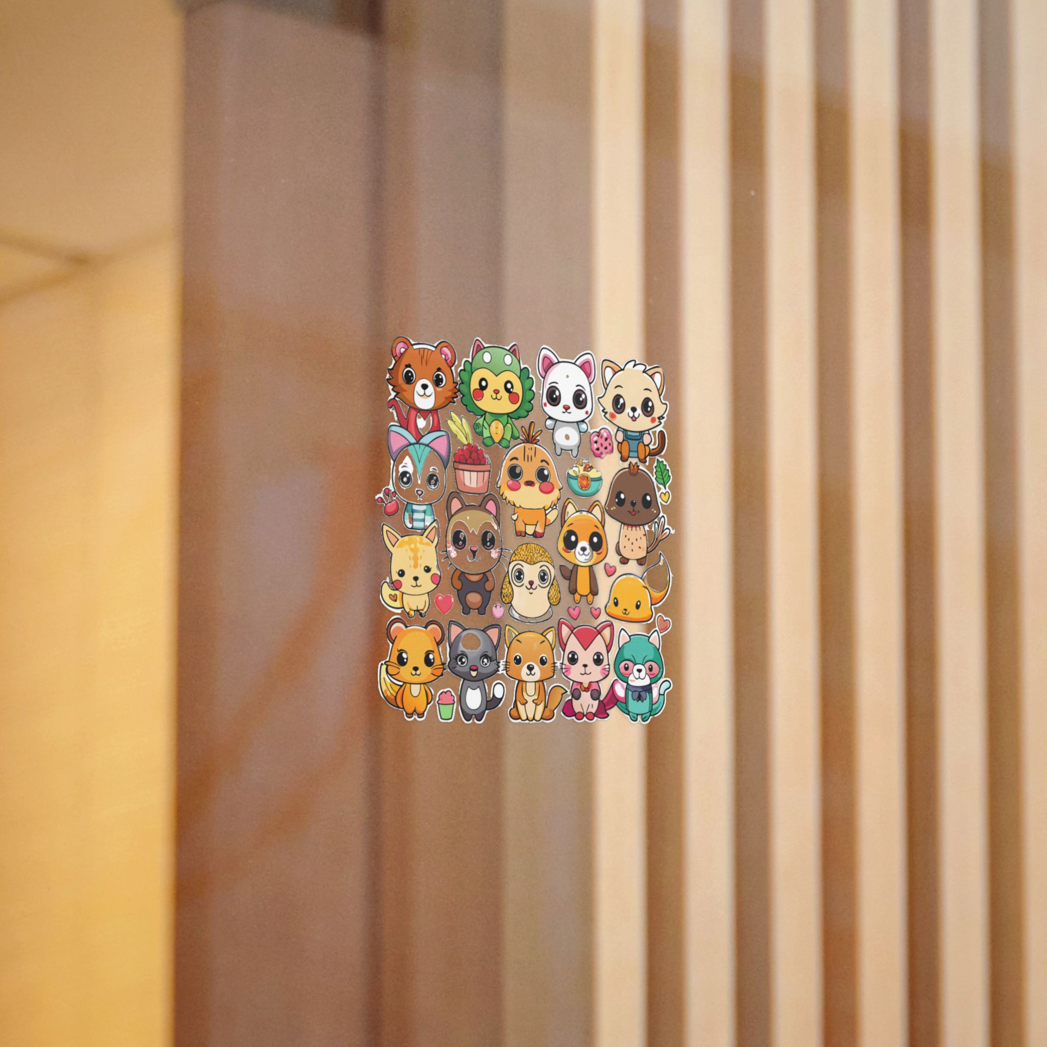 Cute Cartoon Animals With Different Expressions and Poses Die Cut Stickers Dtf - Image 4