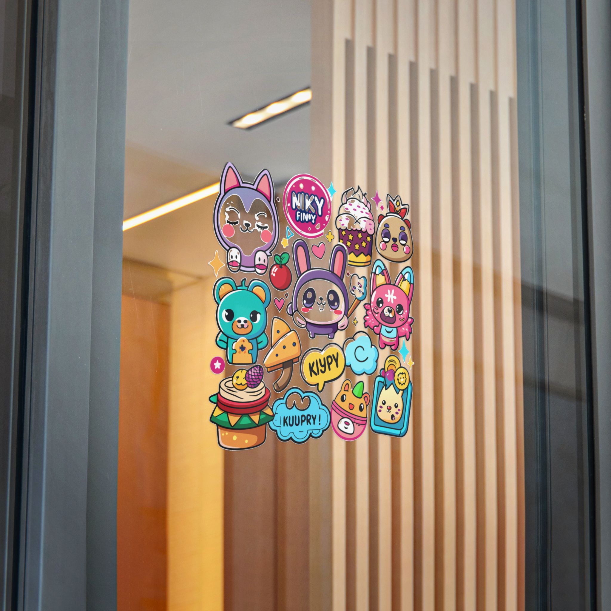 Cute Cartoon Animals With Fun Text In A Colorful Design Die Cut Stickers Dtf - Image 28