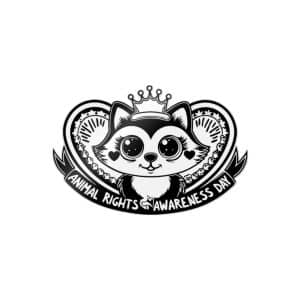 Fondo de “animal Rights Awareness Day Die Cut Stickers Dtf