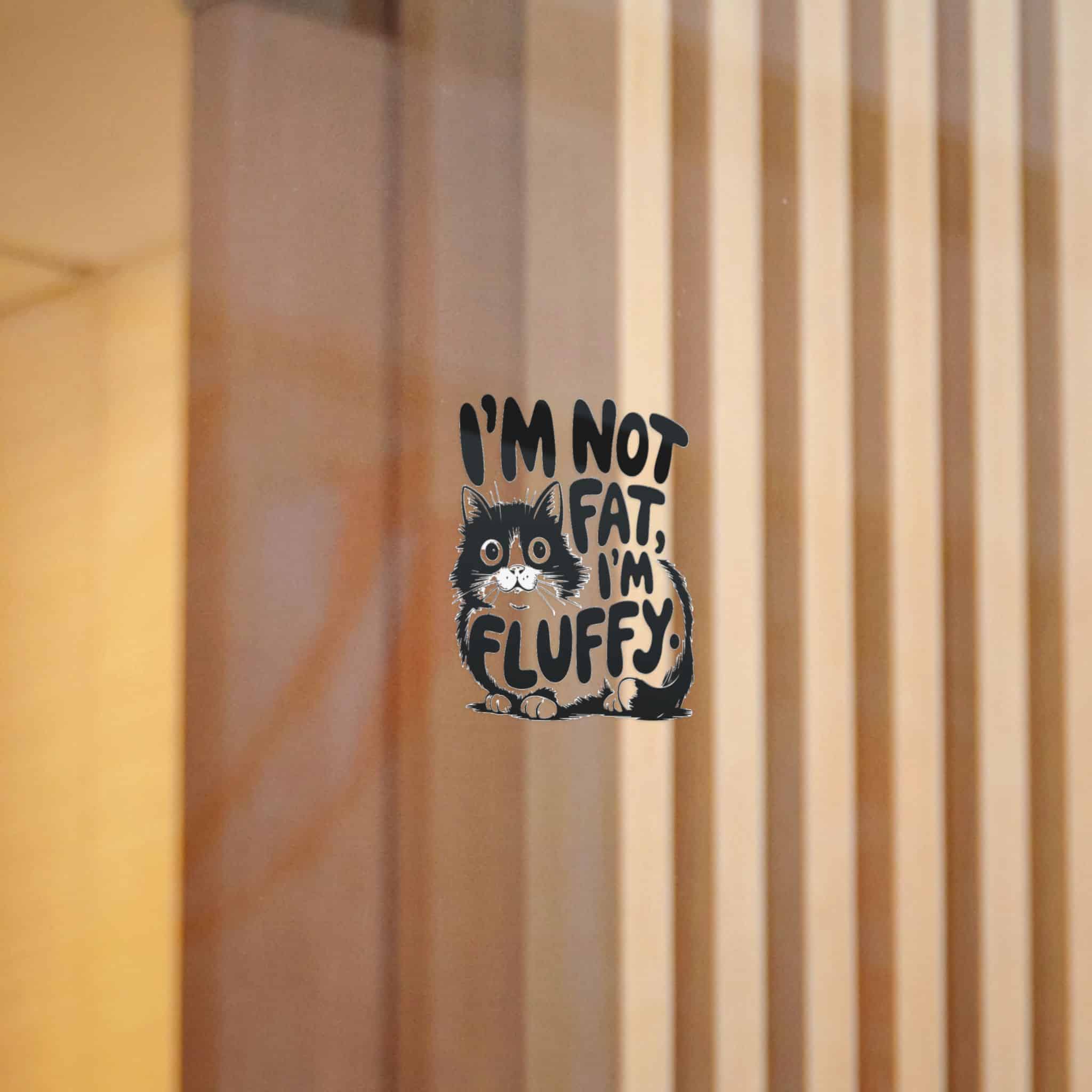 I'm Not Fat I'm Fluffy Die Cut Stickers Dtf - Image 10