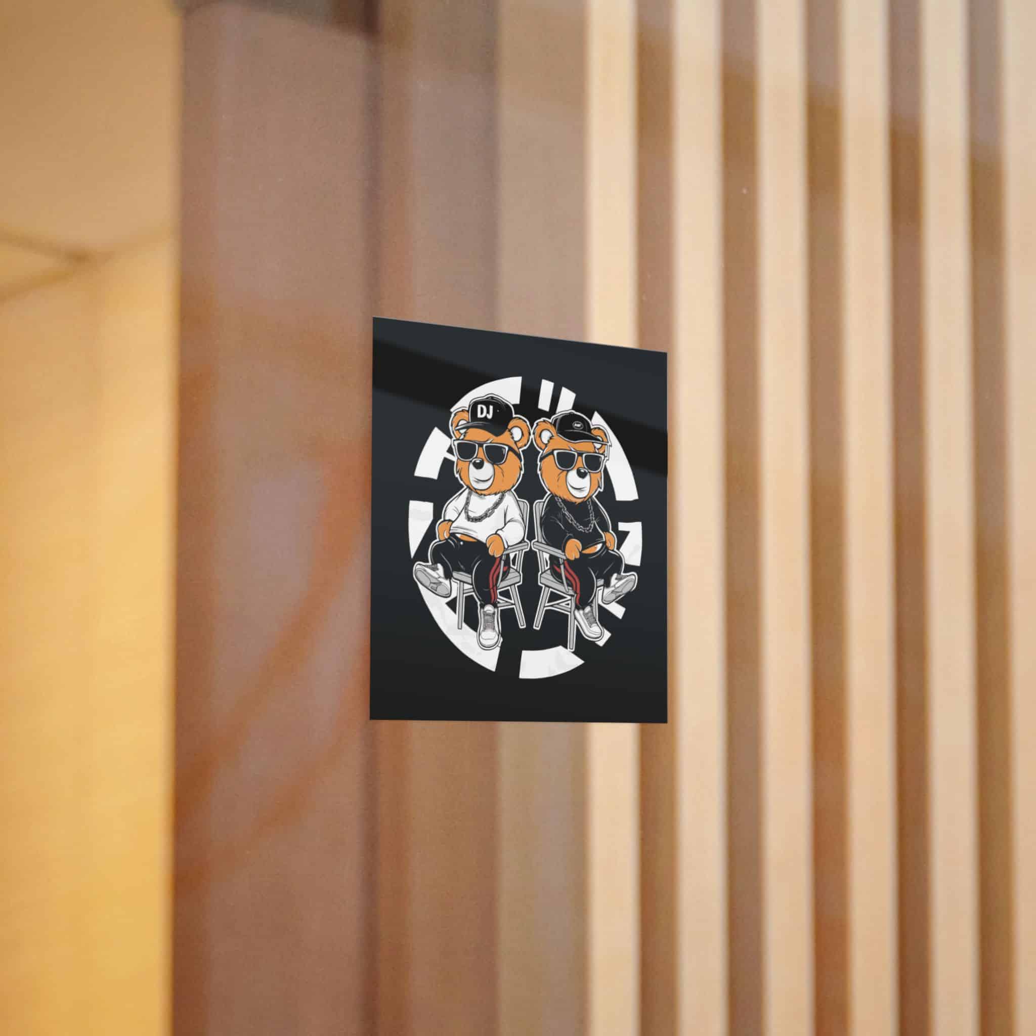 Funny Bear Cartoon T Shirt Design Die Cut Stickers Dtf - Image 4