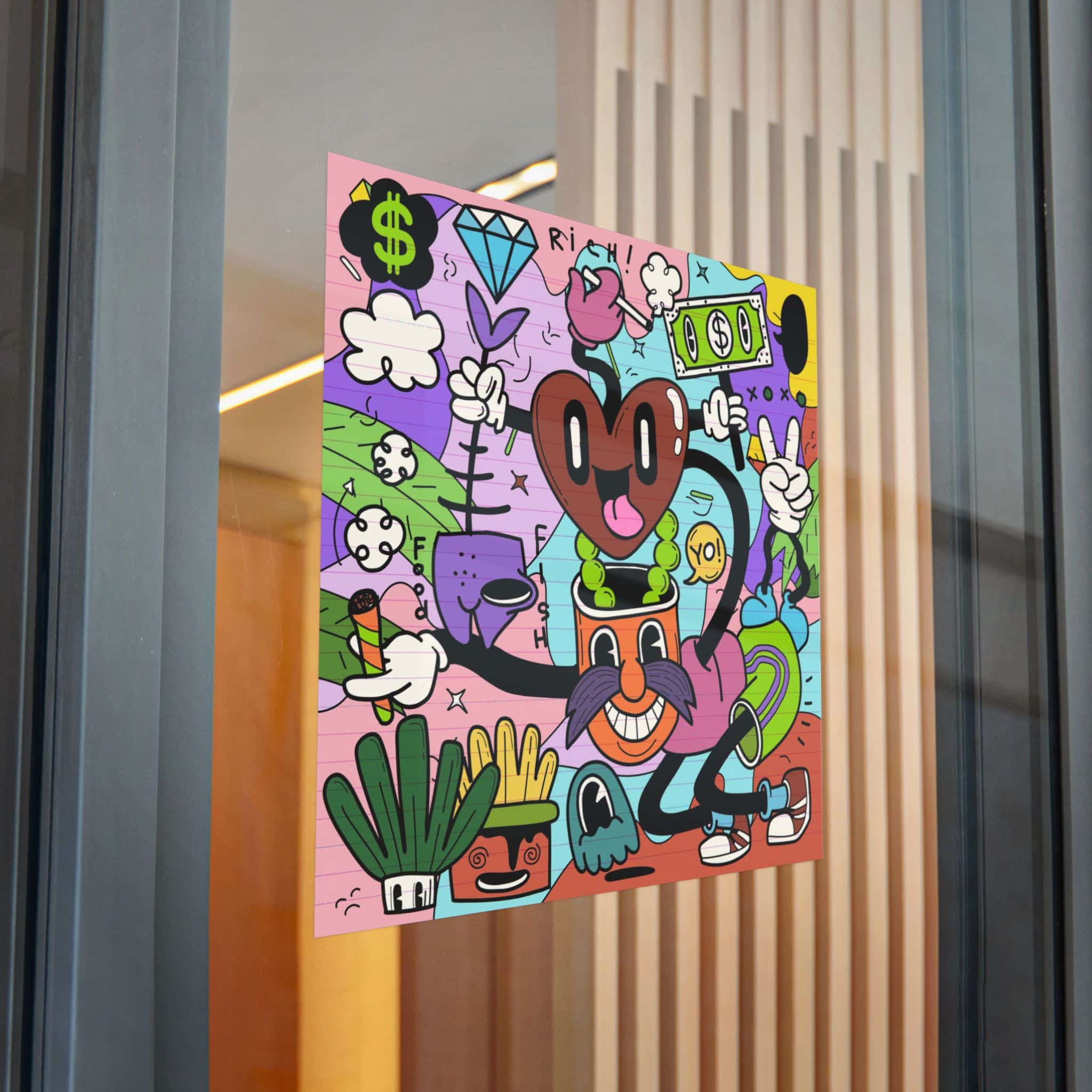Funny Cute Comic Characters Die Cut Stickers Dtf - Image 32