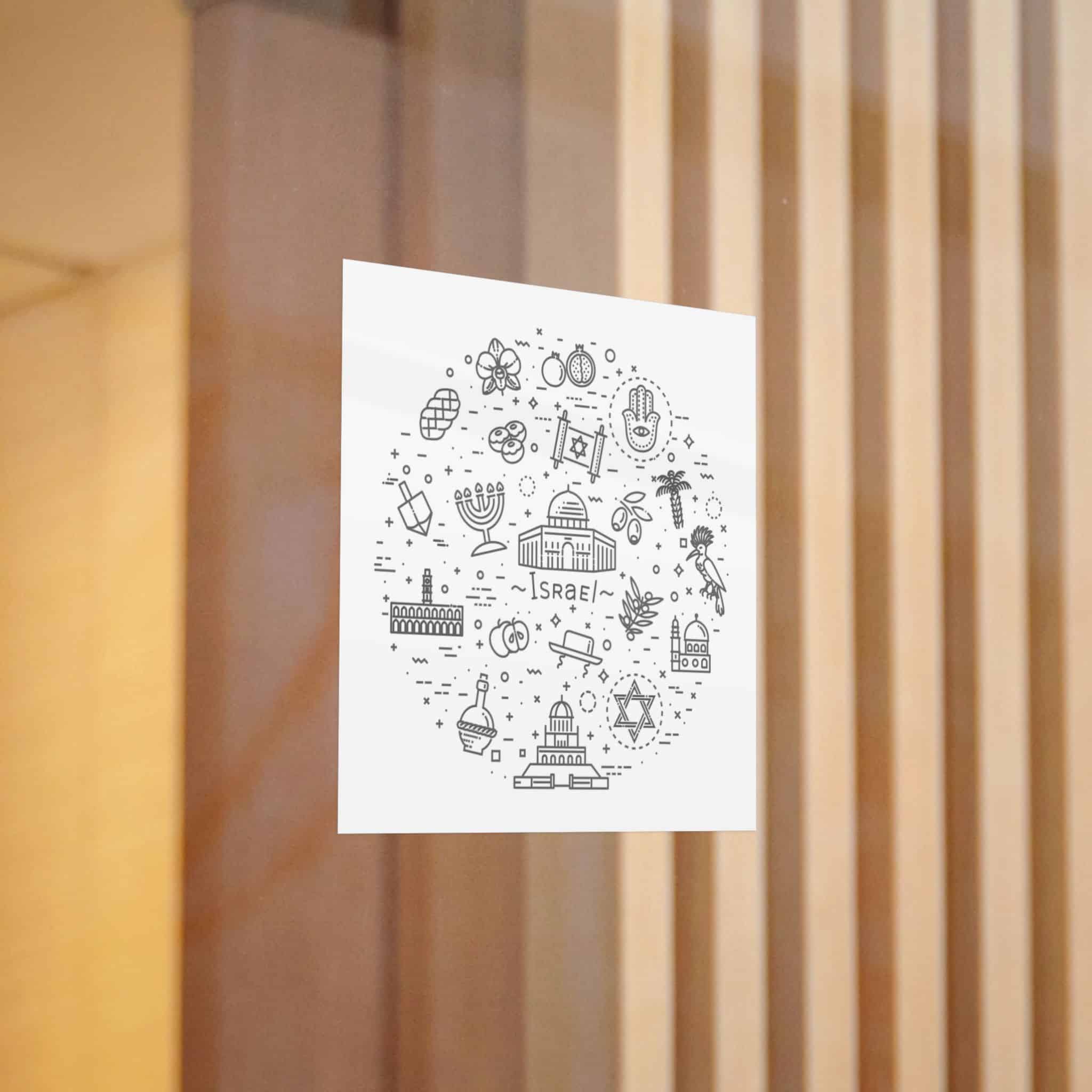 Israel Die Cut Stickers Dtf - Image 6
