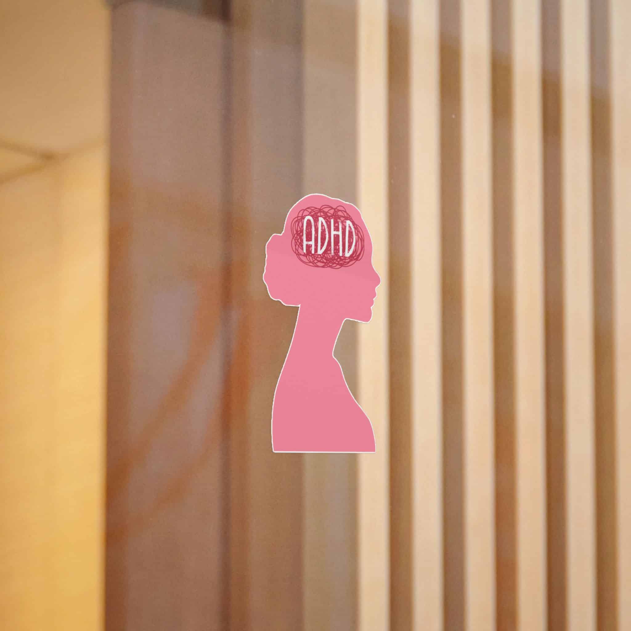 Woman Adhd Die Cut Stickers Dtf - Image 6