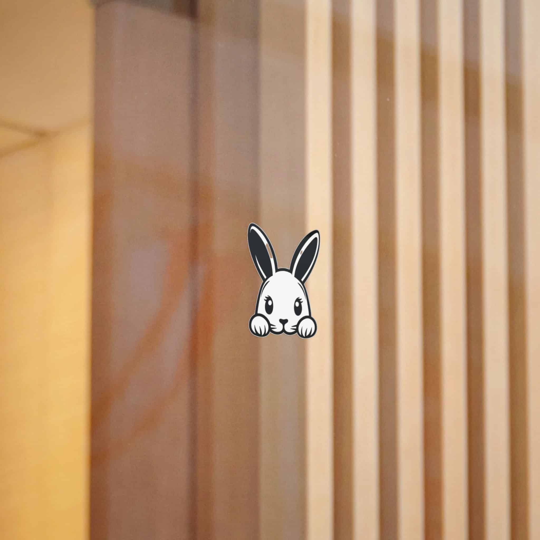 Peeking Rabit Die Cut Stickers Dtf - Image 8