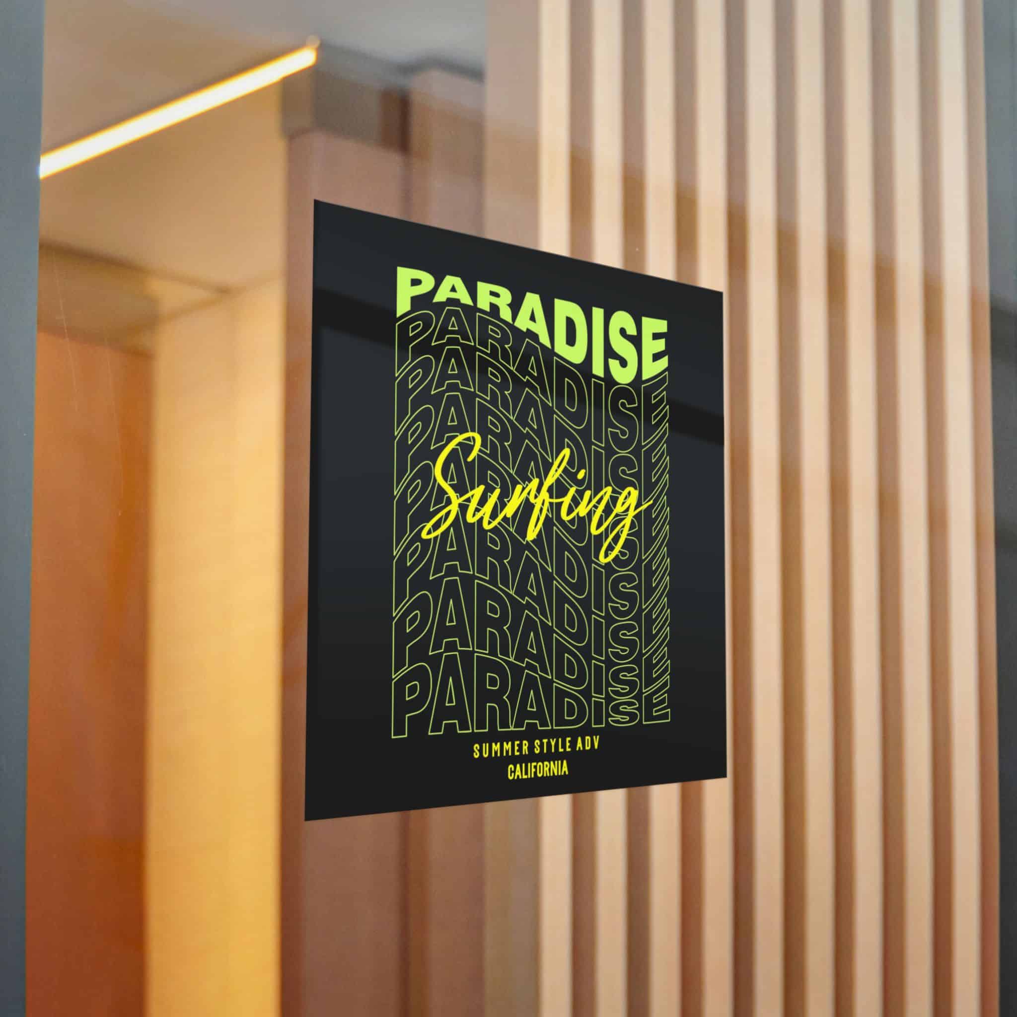 Paradise Surfing Die Cut Stickers Dtf - Image 22