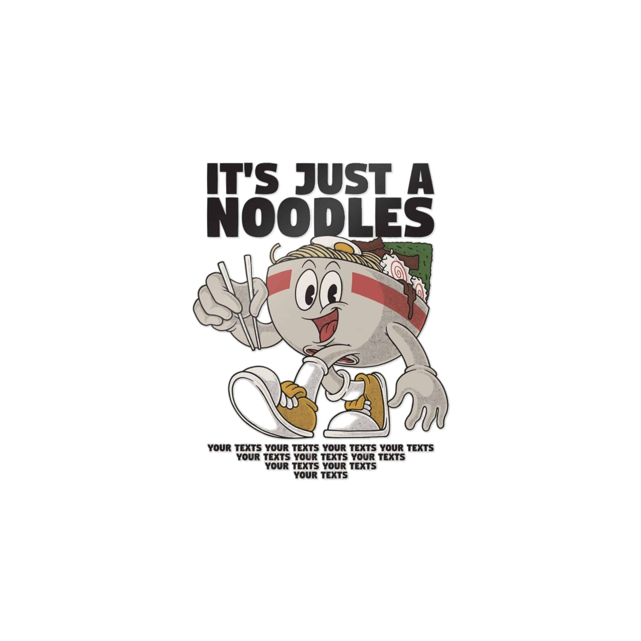 Quirky Ramen Bowl Retro Cartoon Mascot Die Cut Stickers Dtf - Image 27