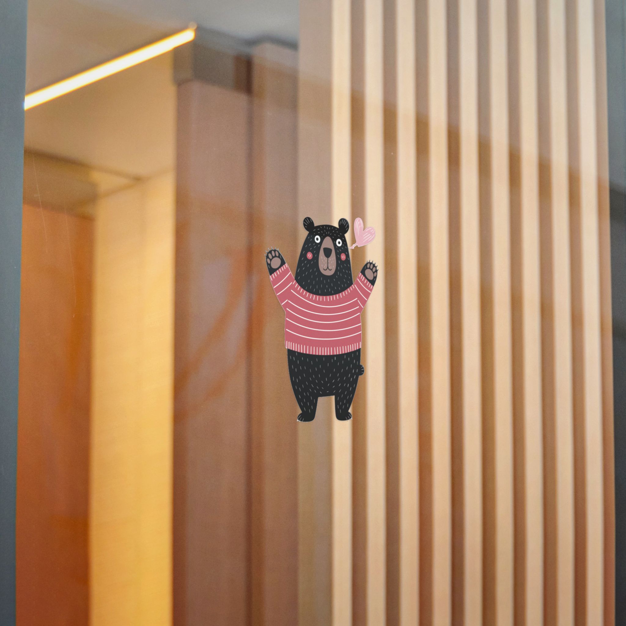 Cute Cartoon Black Bear Isolated White Background Die Cut Stickers Dtf - Image 14