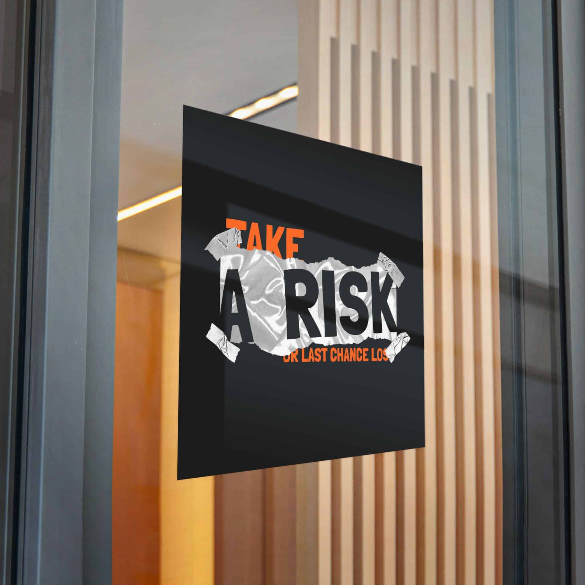Take A Risk Slogan Simple Vintage Fashion Die Cut Stickers Dtf - Image 30