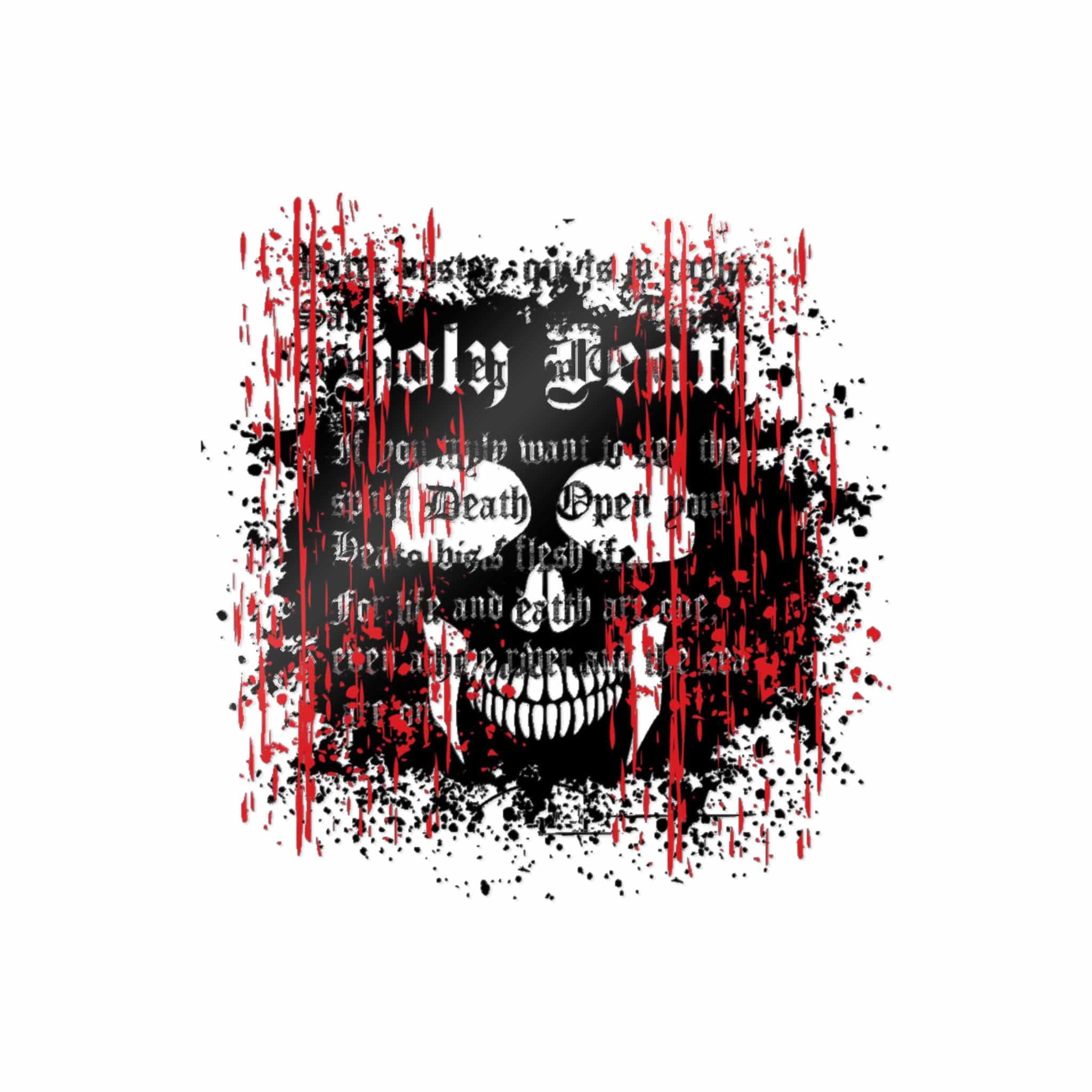 Gothic Sign With Skull Grunge Vintage Design T Shirts (22) Die Cut Stickers Dtf - Image 3