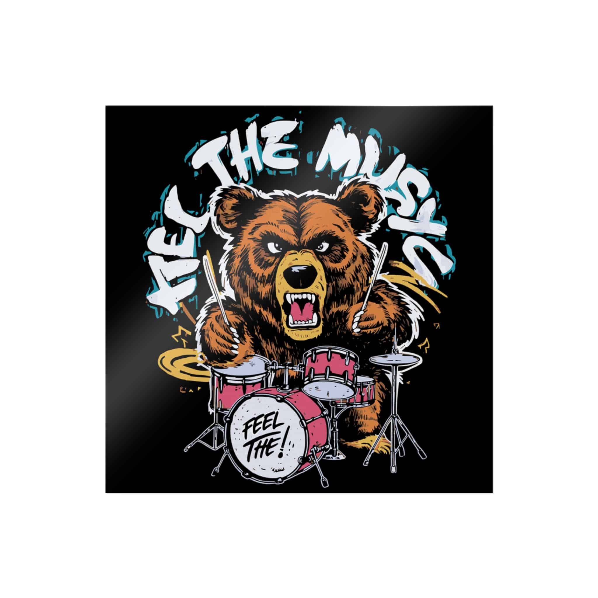 Feel the Music Copia Die Cut Stickers Dtf - Image 3