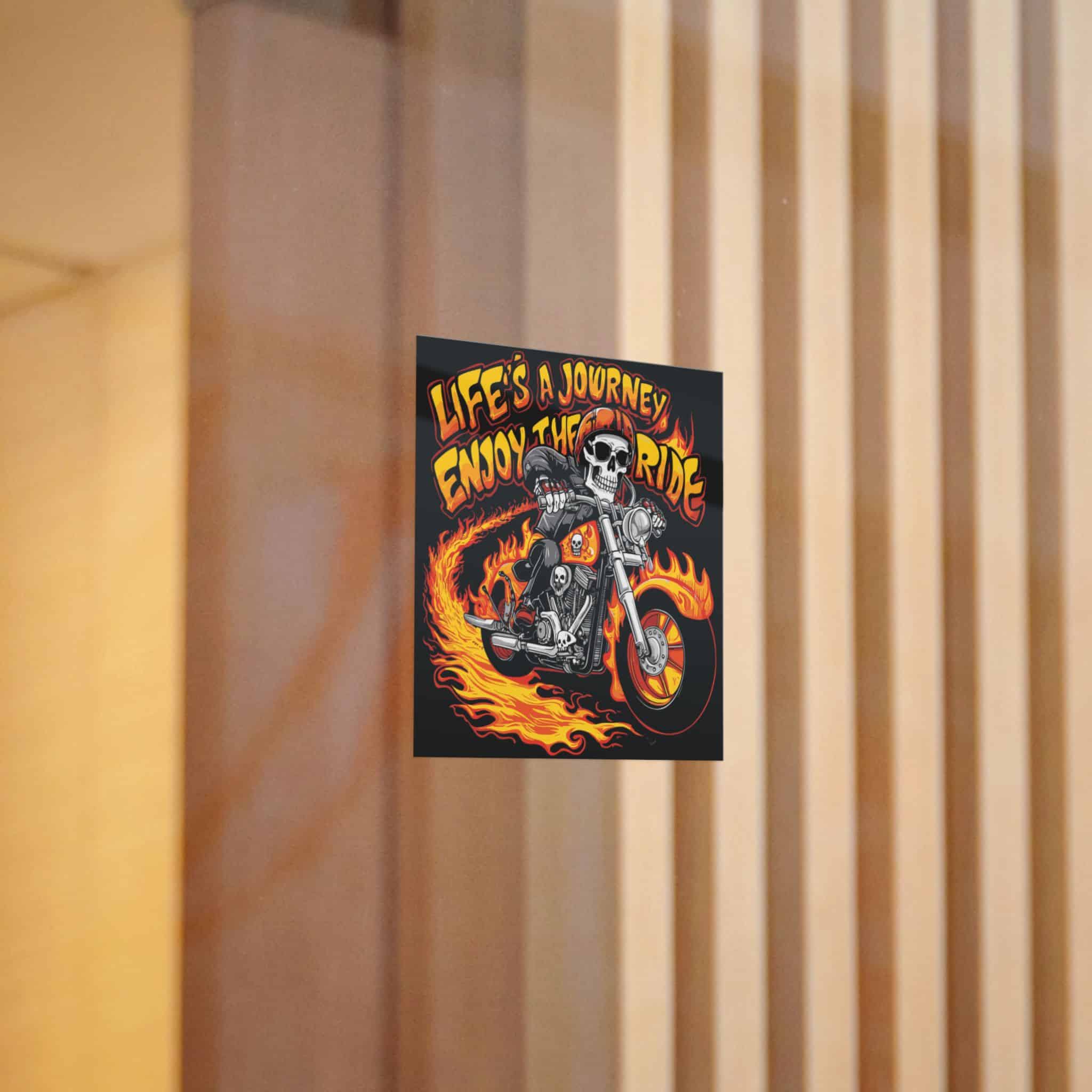 Life's A Journey Enjoy the Ride Die Cut Stickers Dtf - Image 10