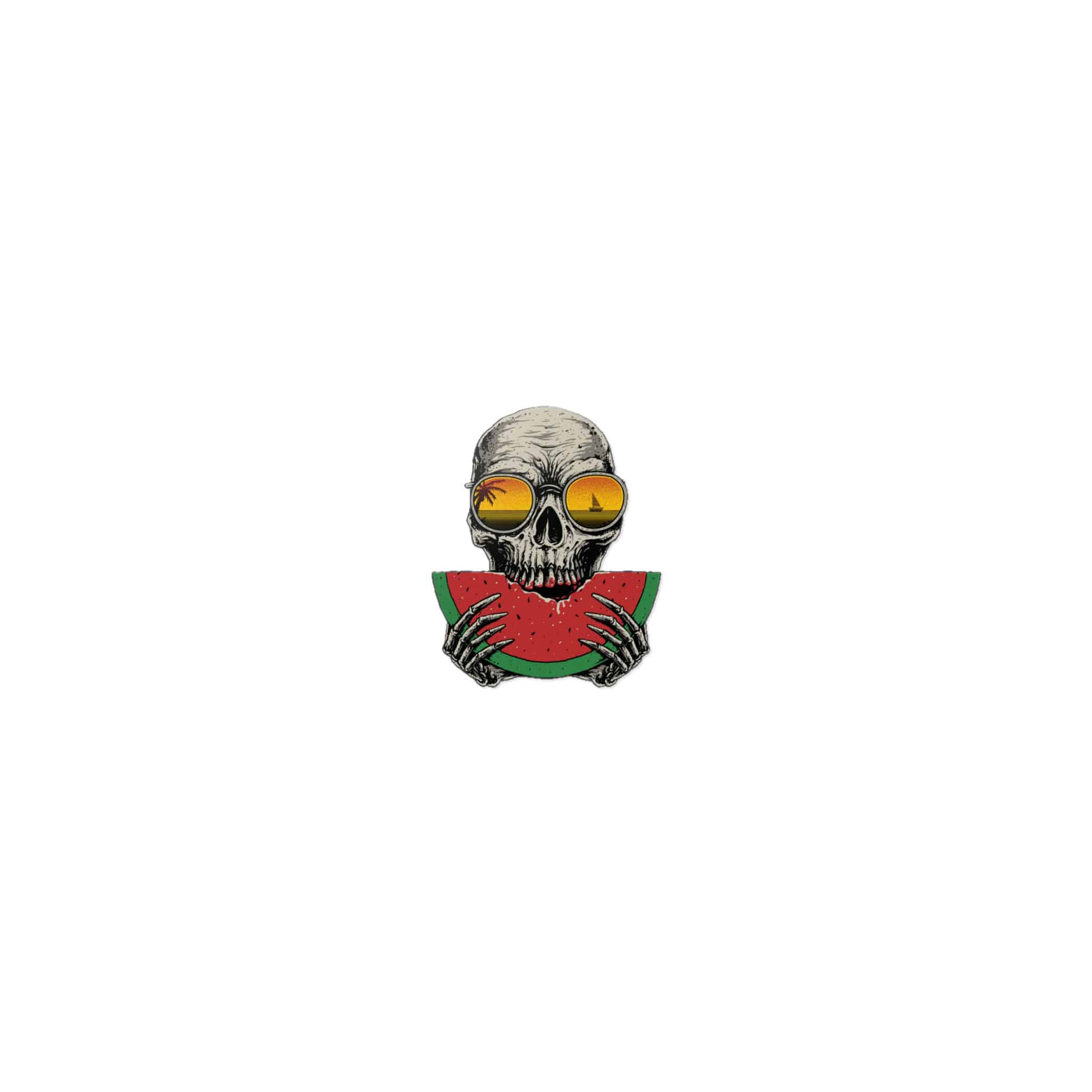 Skull Watermelon Summer Beach Graphic Illustration Die Cut Stickers Dtf - Image 17