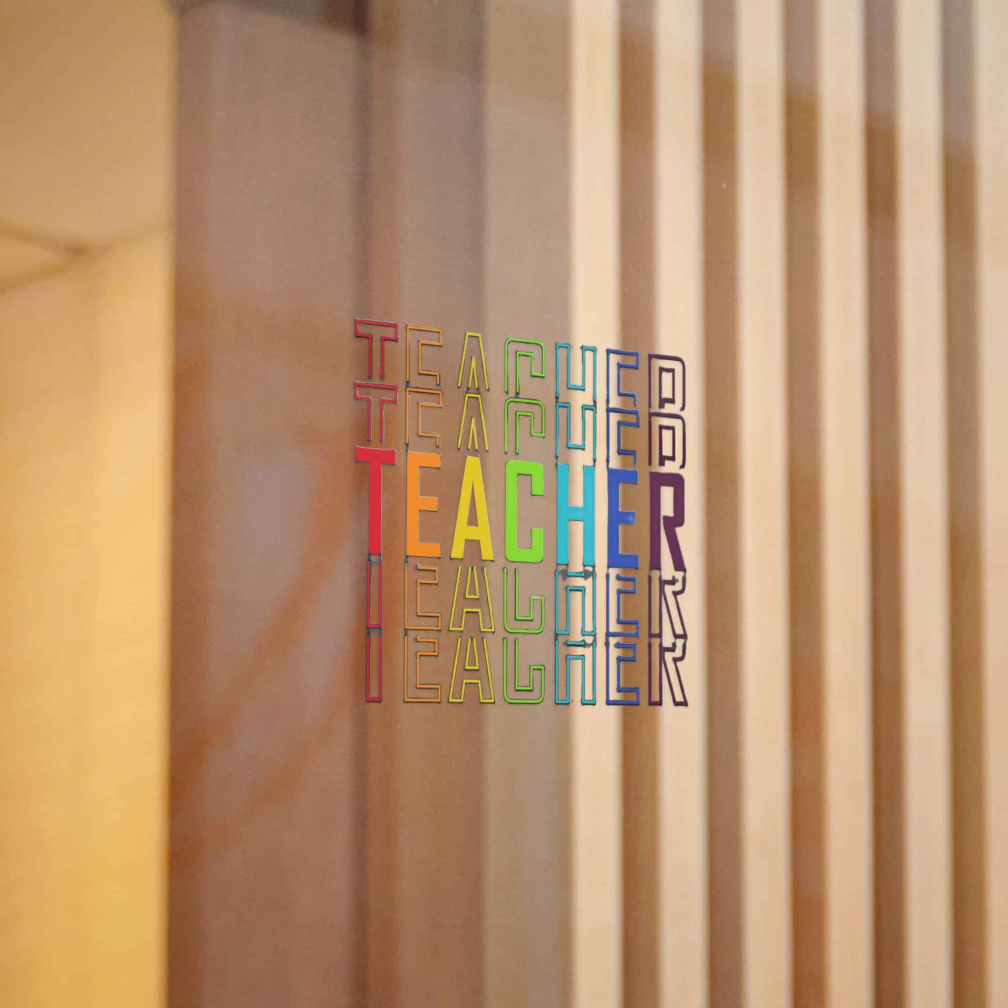Teacher Die Cut Stickers Dtf - Image 12